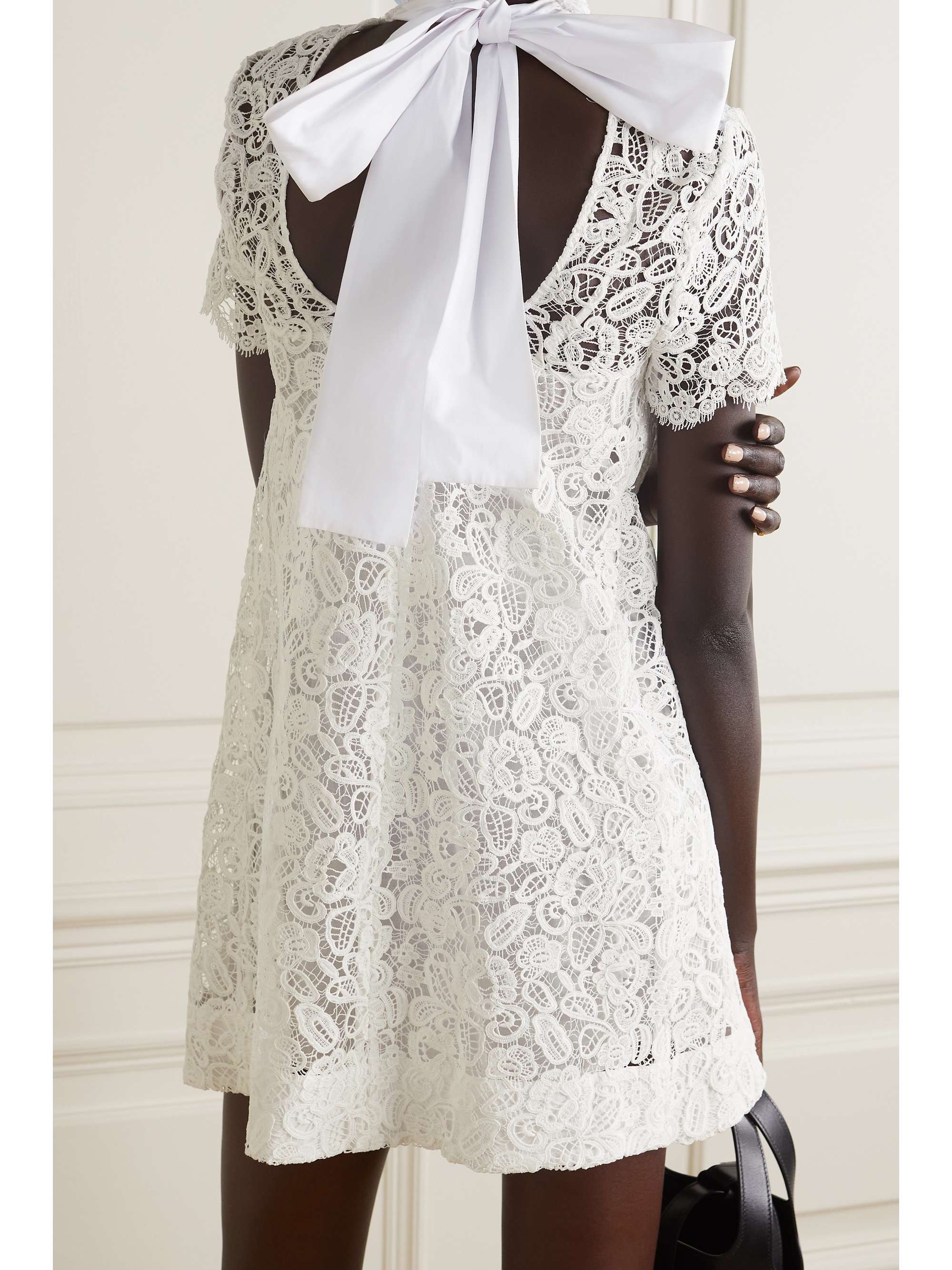 corded lace mini dress | STAUD 