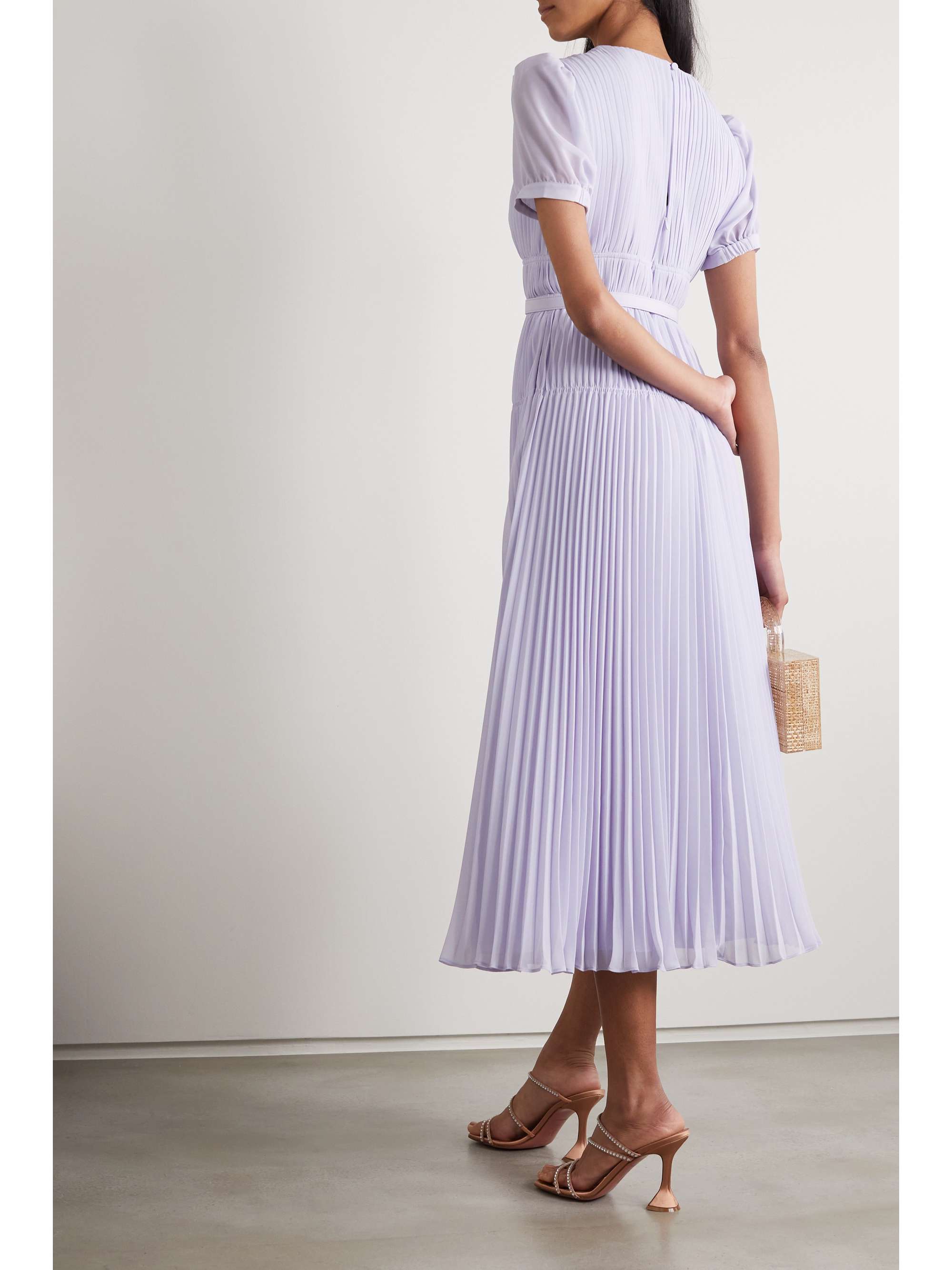 lilac dress midi