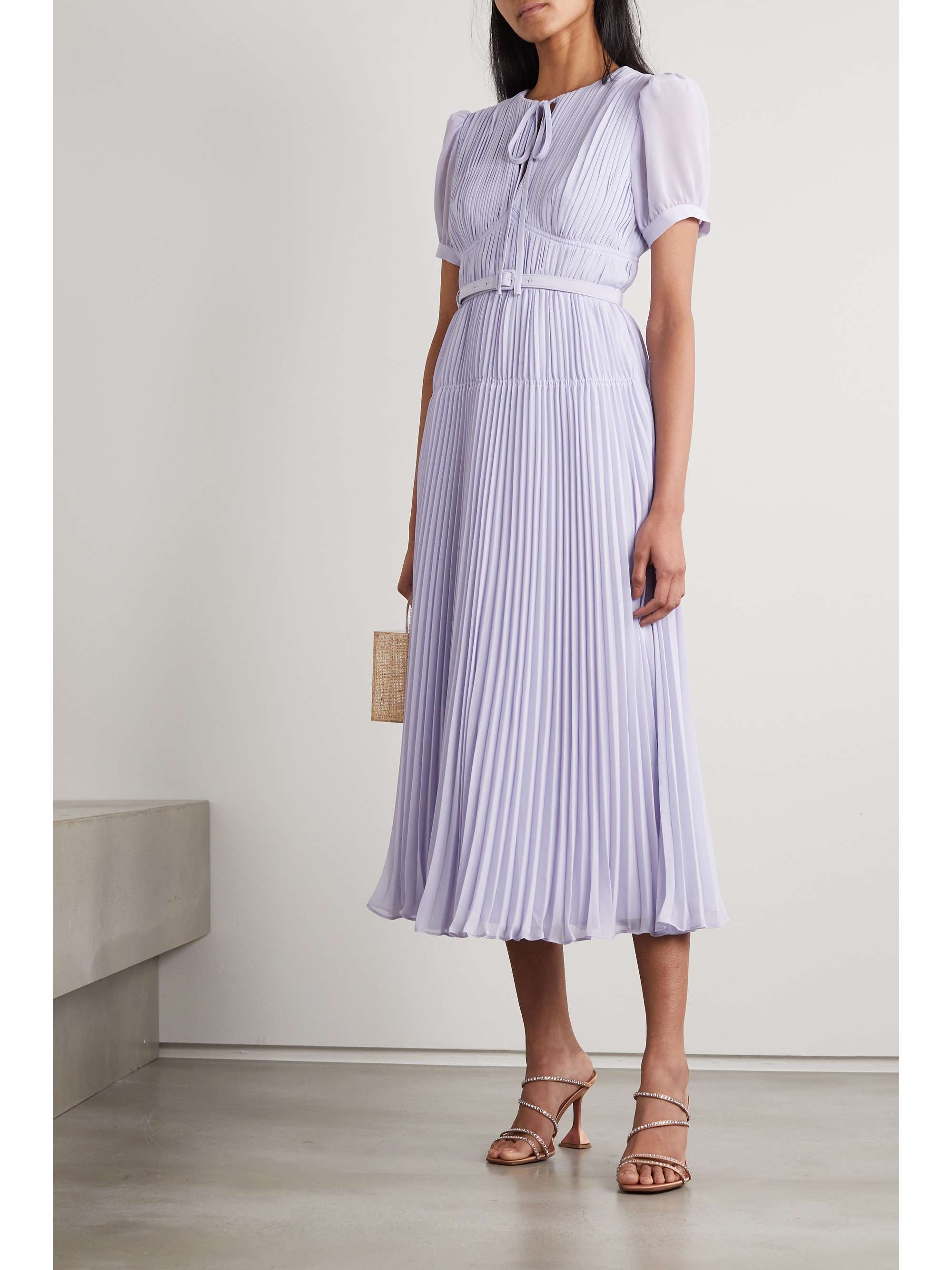 lilac dress midi