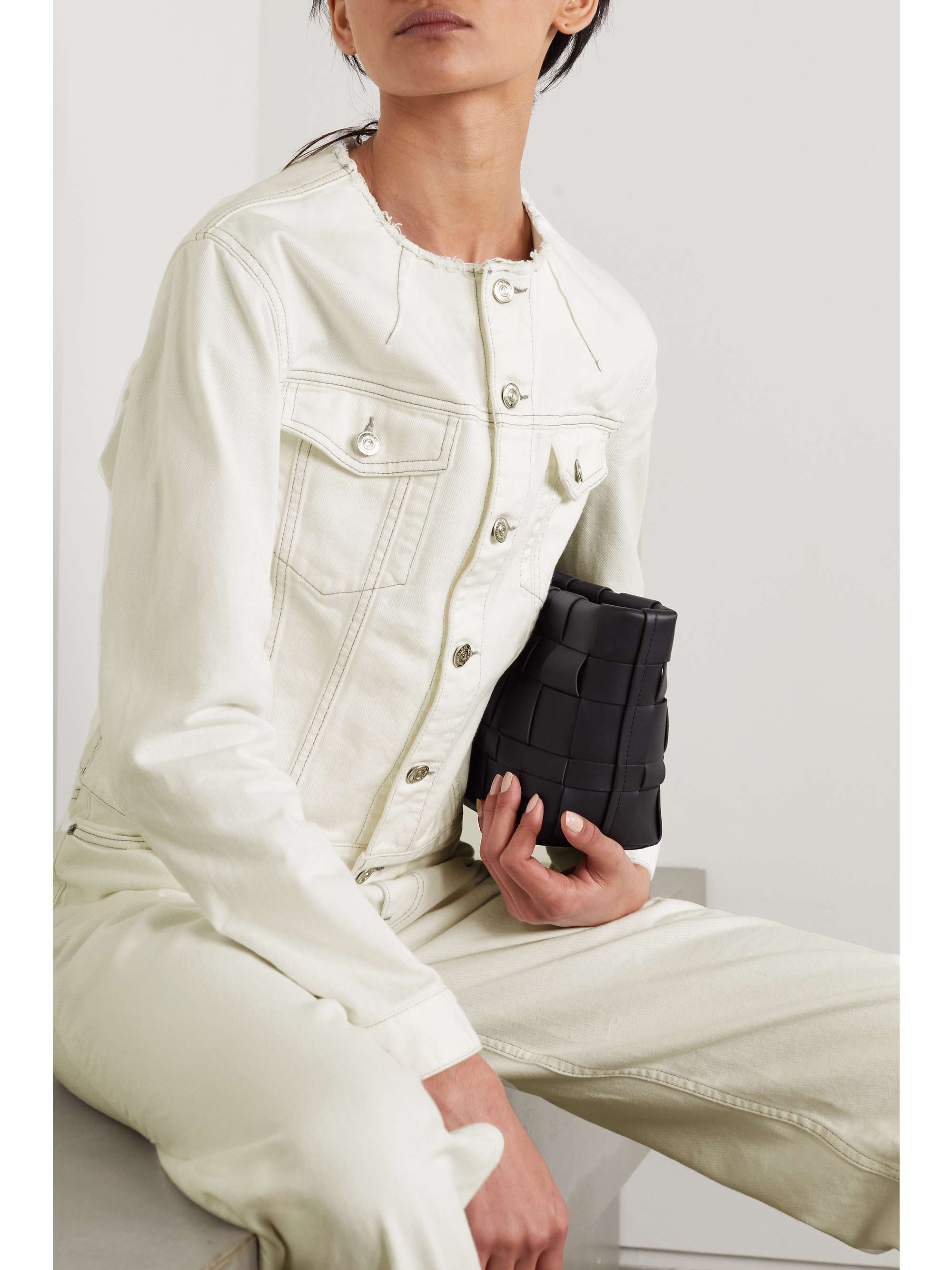 white denim jacket distressed