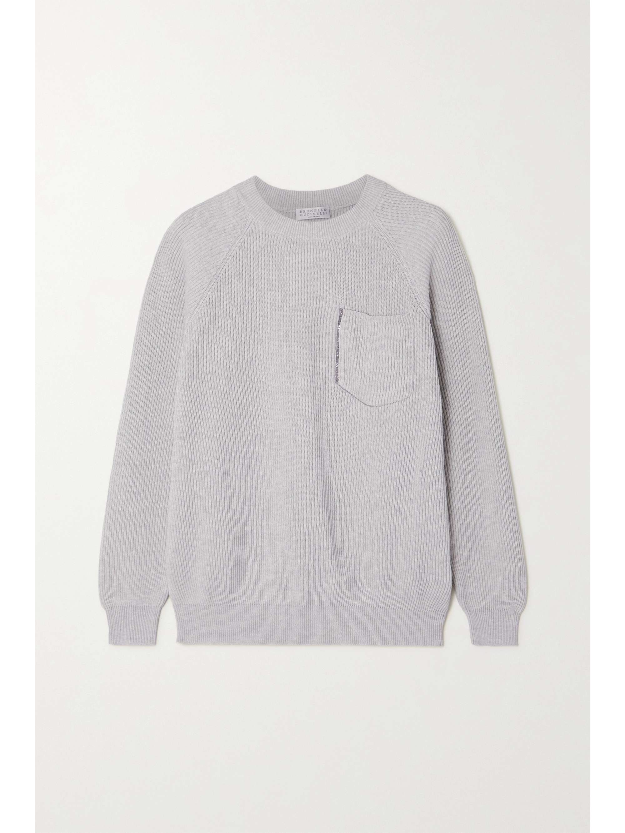 ribbed cotton sweater
