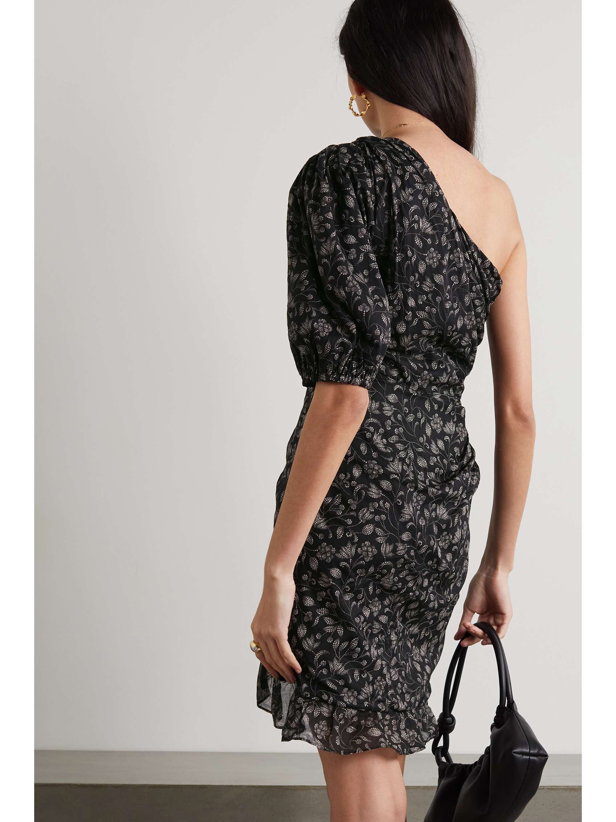isabel marant etoile one shoulder dress