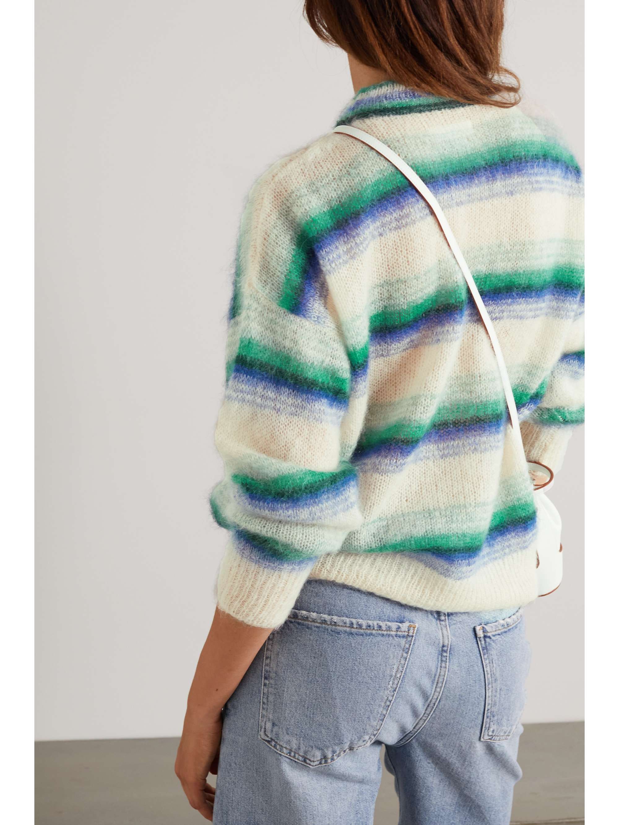 ISABEL MARANT ÉTOILE Drussell striped mohair-blend sweater