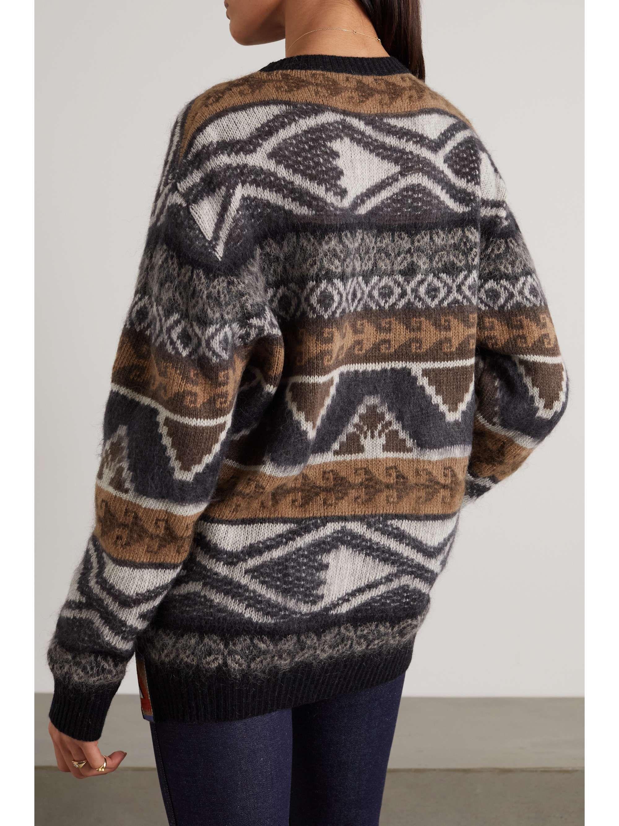 ETRO Oversized intarsia-knit sweater