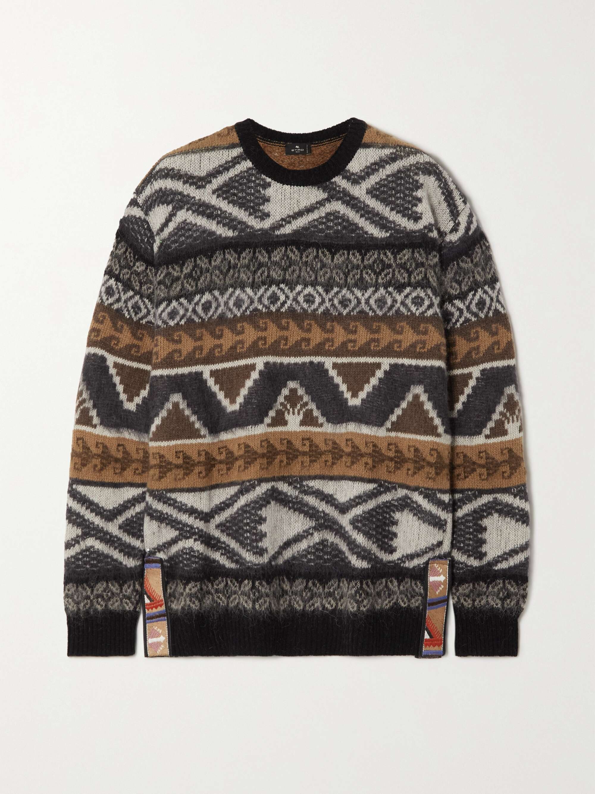 Opknappen Sicilië pad ETRO Oversized intarsia-knit sweater | NET-A-PORTER