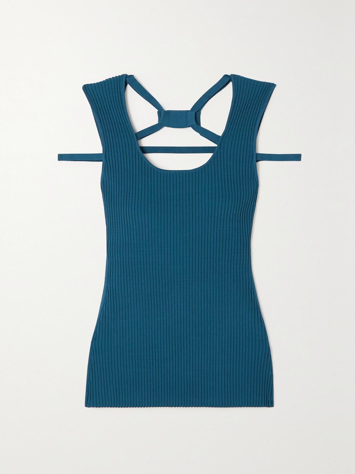 Roksanda Veza Cutout Ribbed-knit Top
