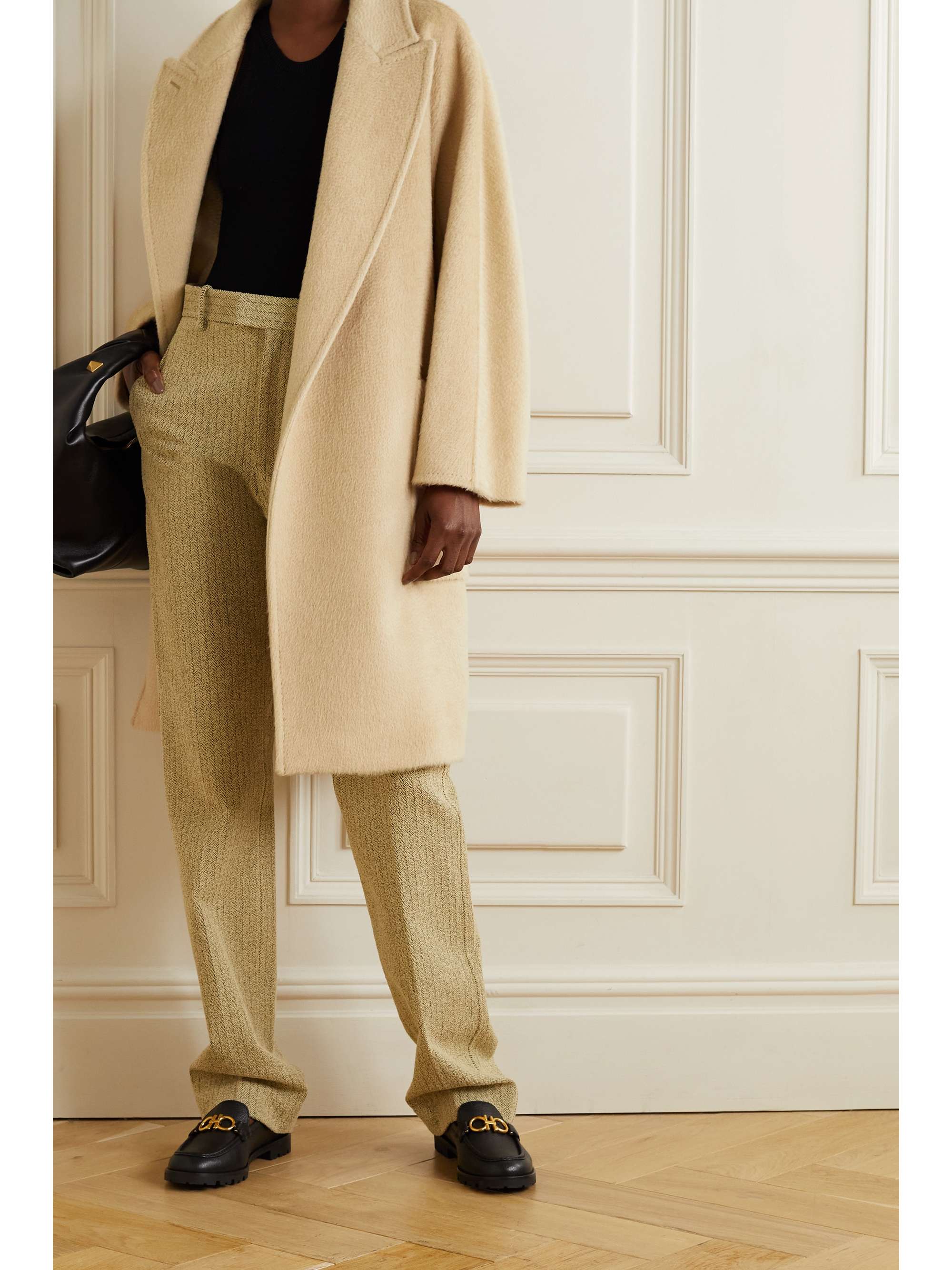MAX MARA Crine belted camel hair coat