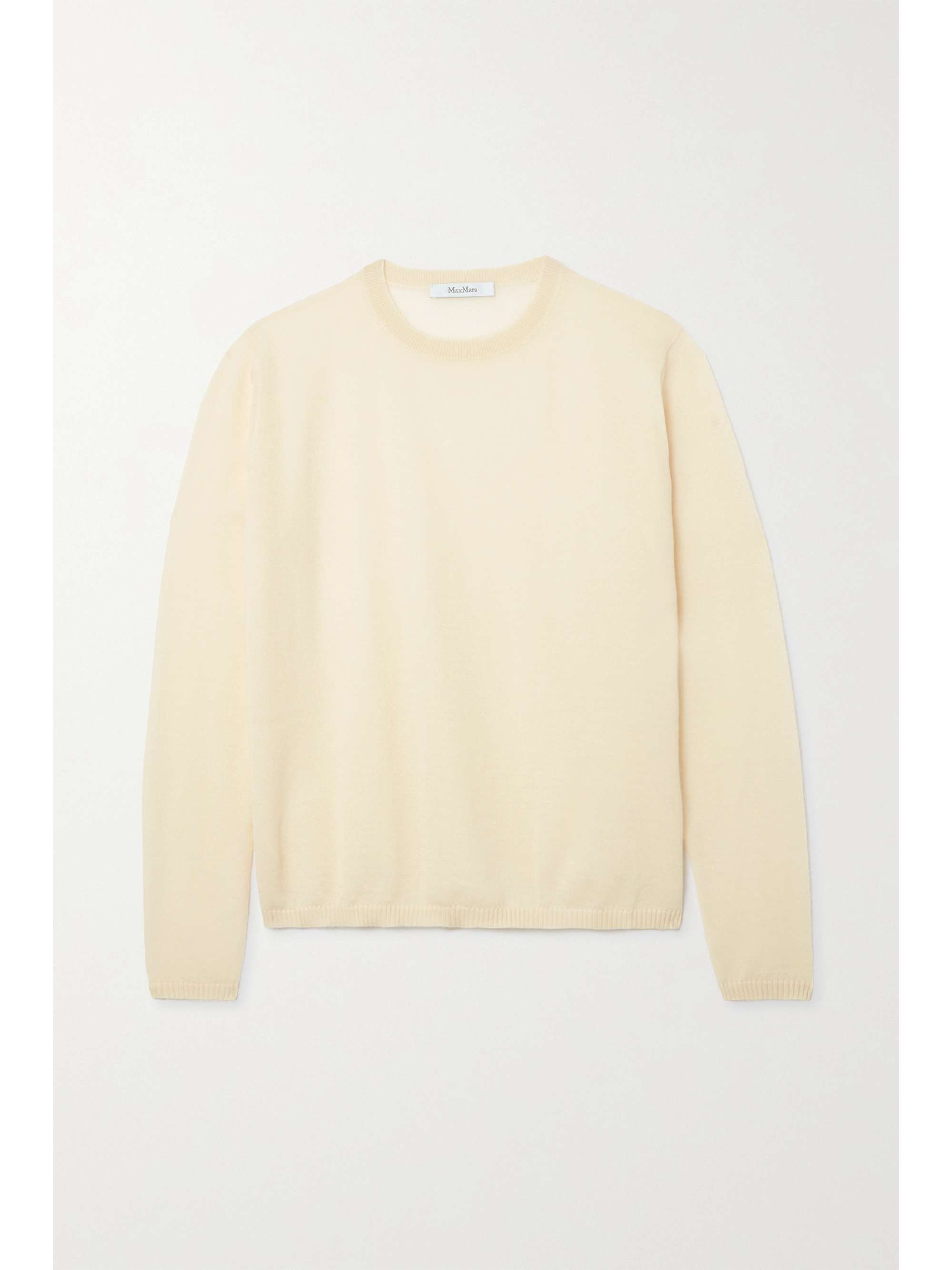 Ecru Marmo cashmere sweater | MAX MARA 