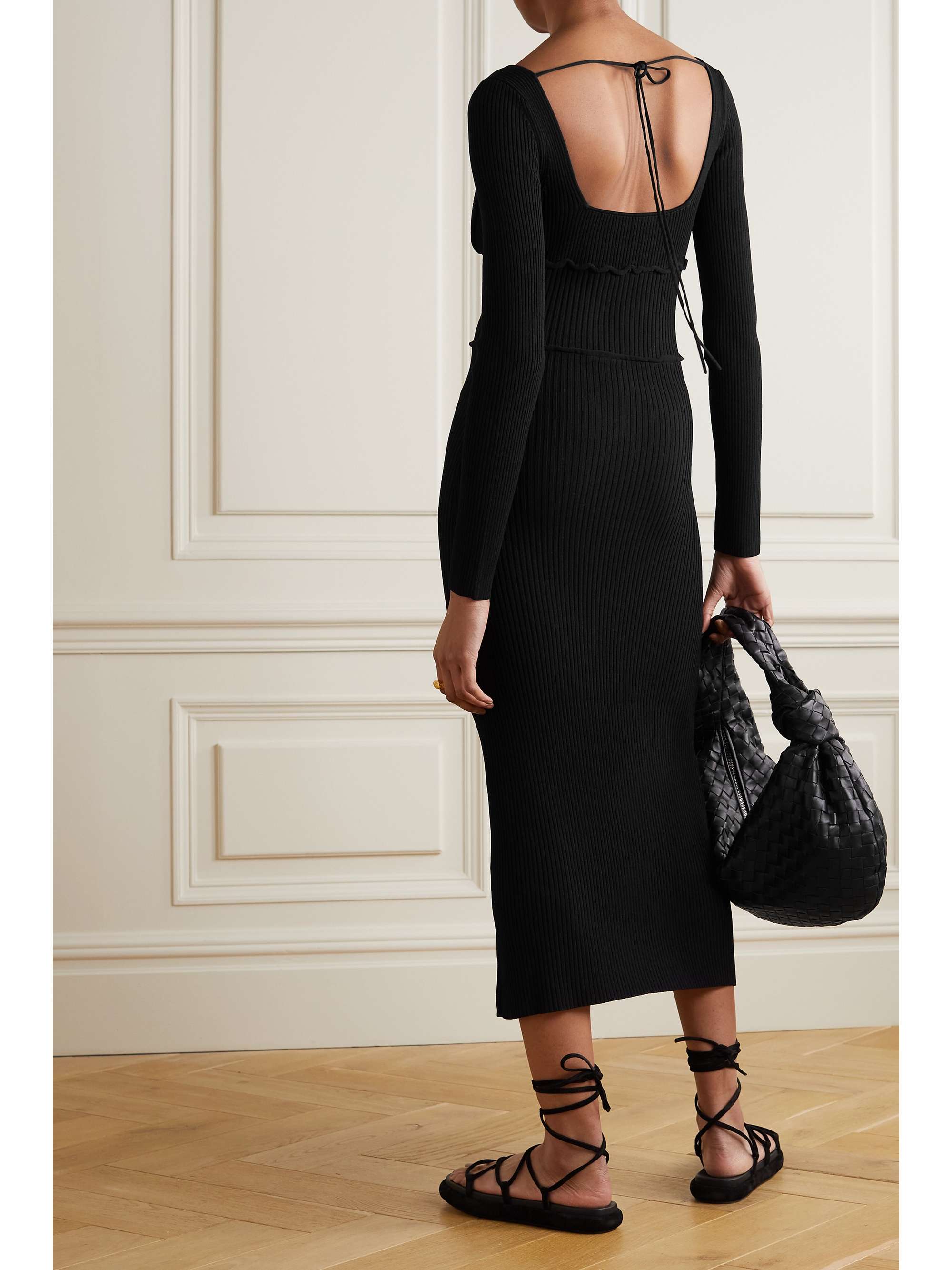 ALTUZARRA Louisa ribbed-knit midi dress