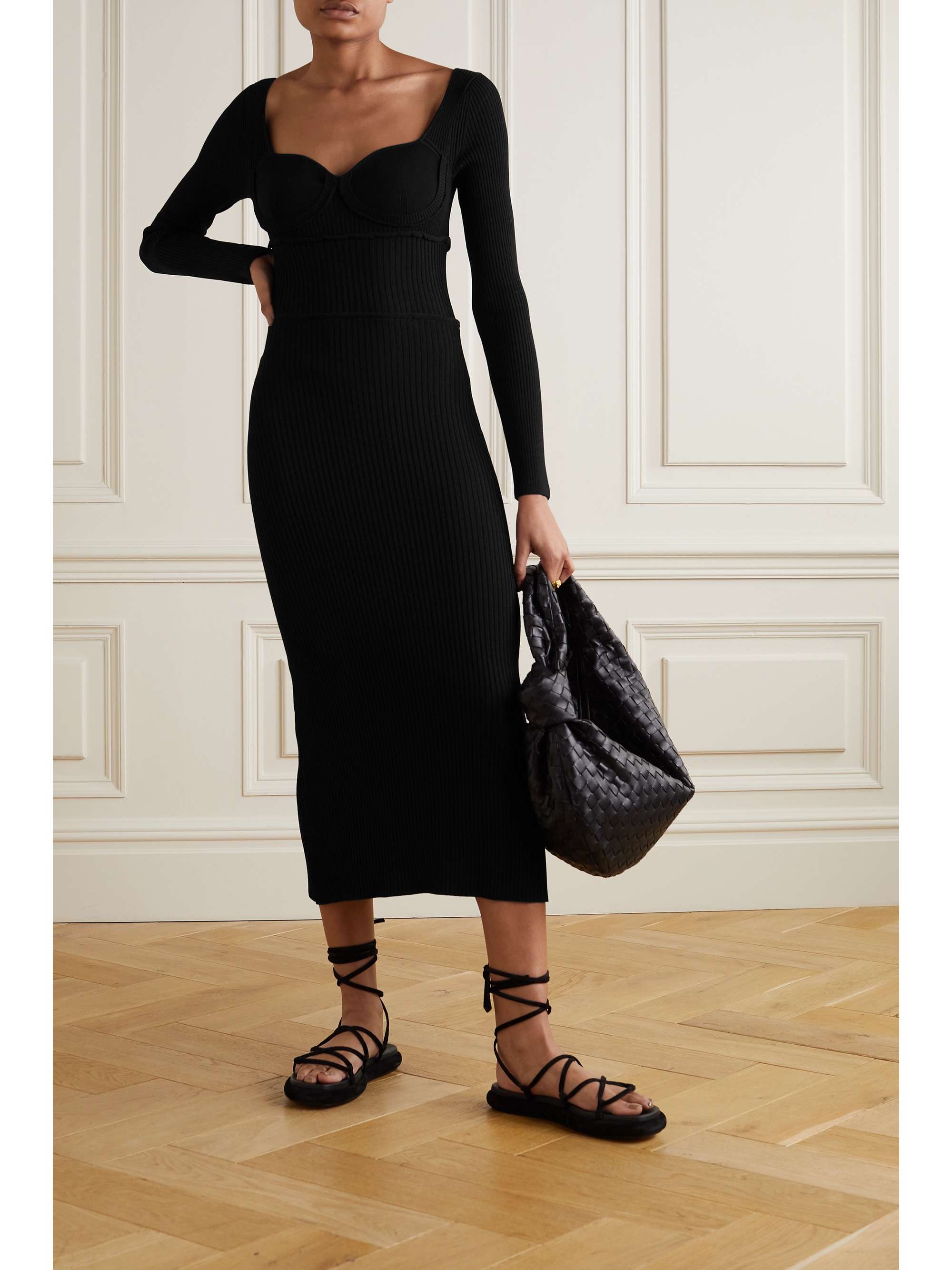 ALTUZARRA Louisa ribbed-knit midi dress
