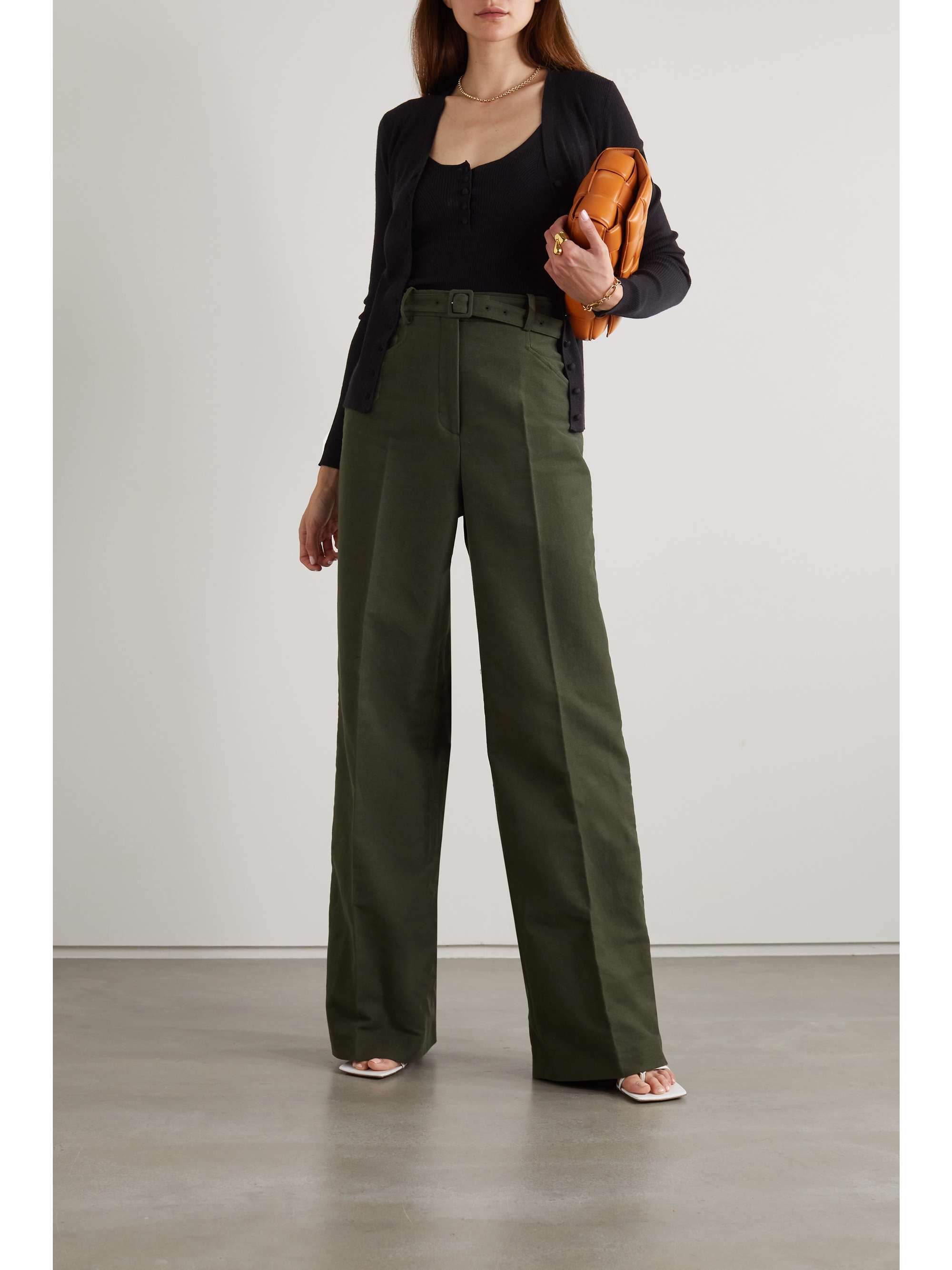 ALTUZARRA Daphne 罗纹羊毛羊绒混纺上衣