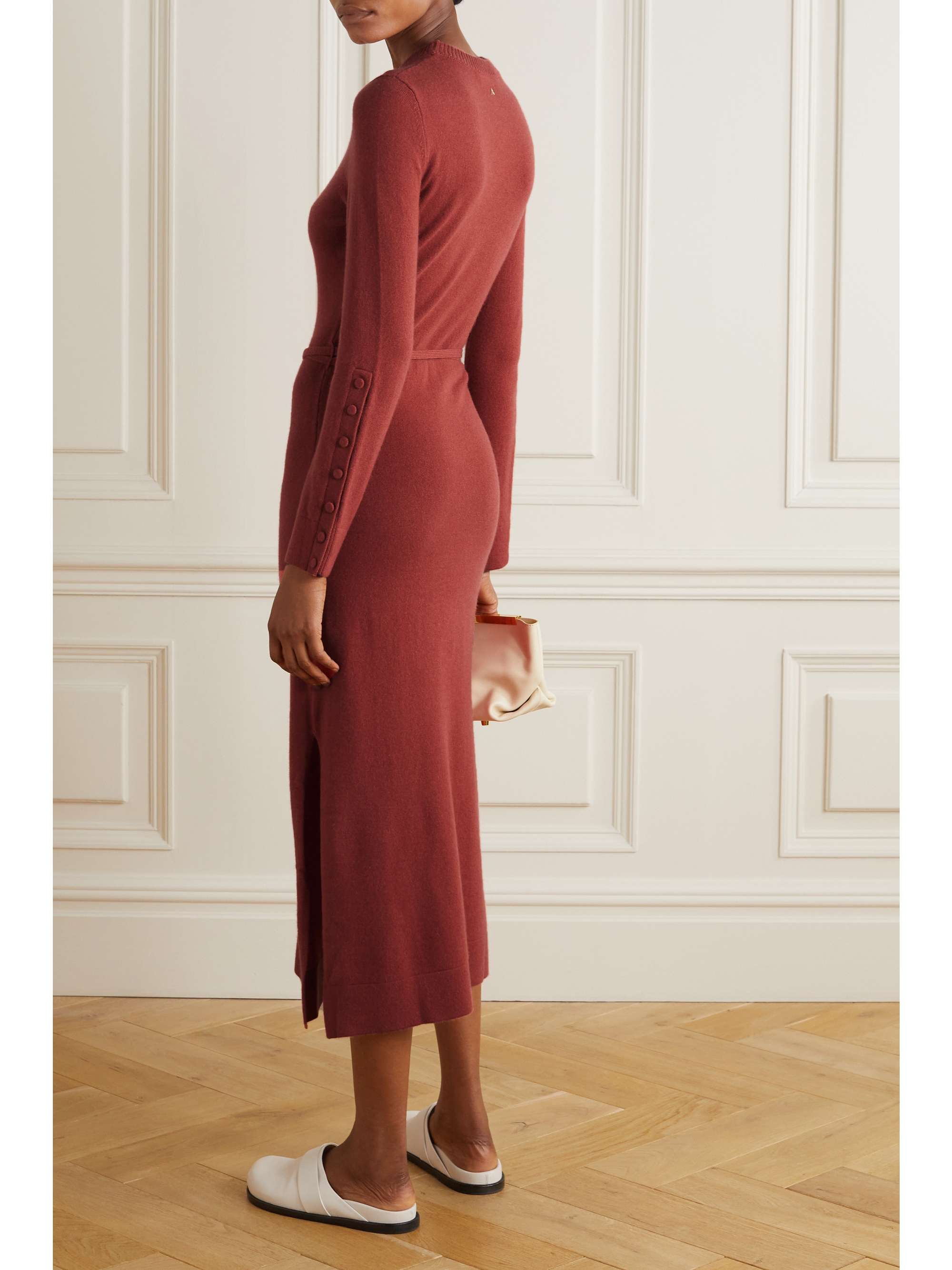 ALTUZARRA Alice belted cashmere midi dress
