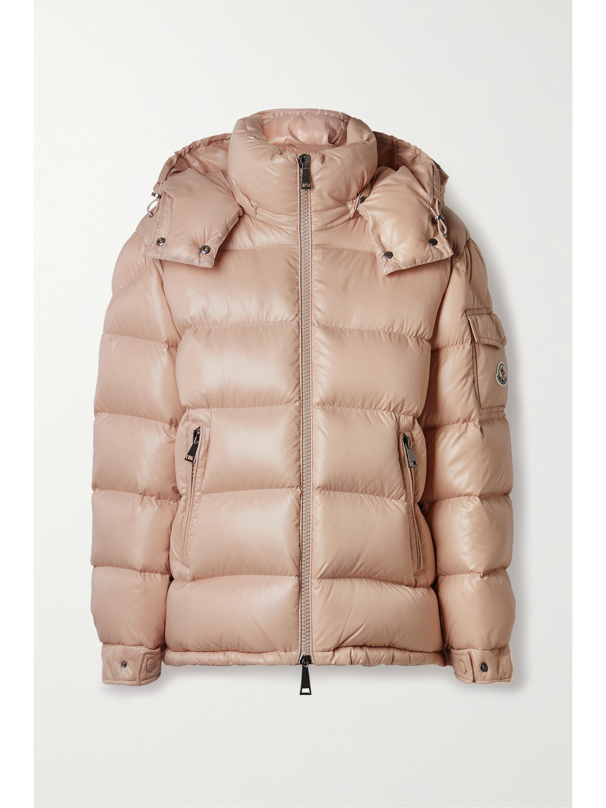 Moncler Maire Hooded Quilted Shell Down Jacket In Neutrals