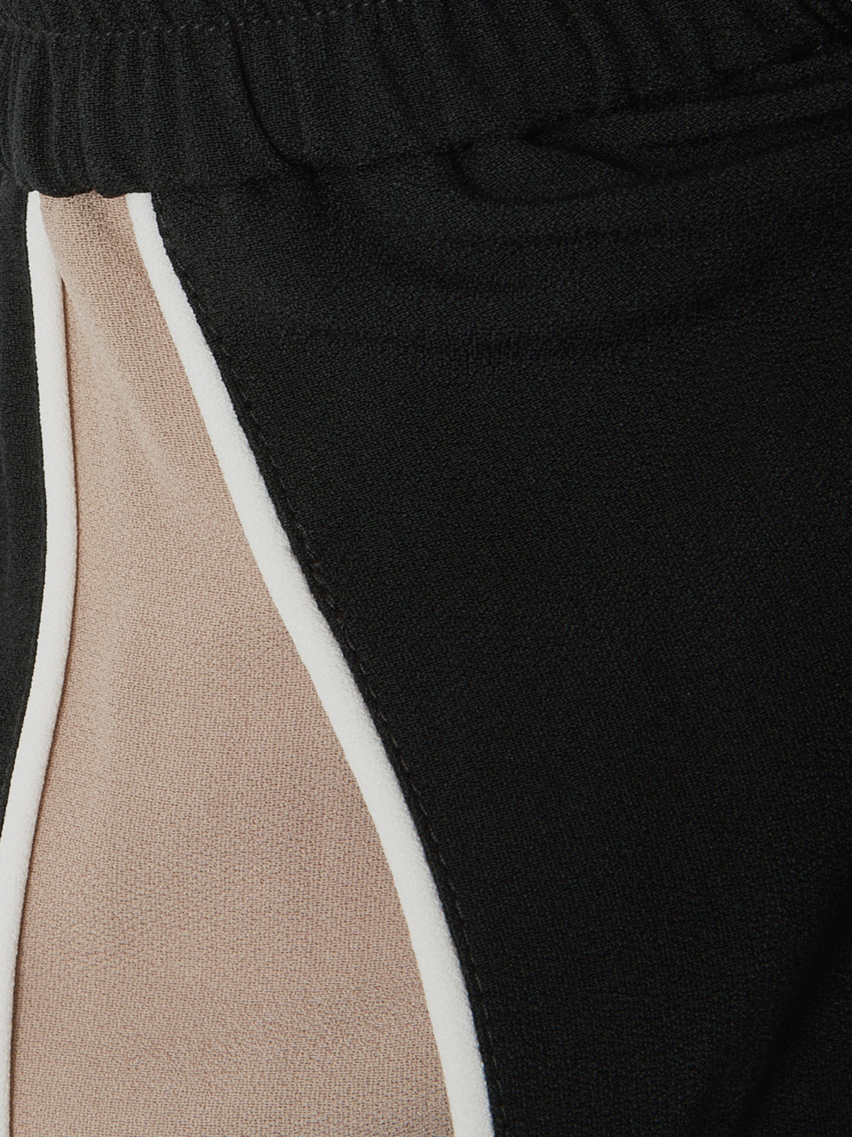 MONCLER PANELED CREPE TRACK PANTS 