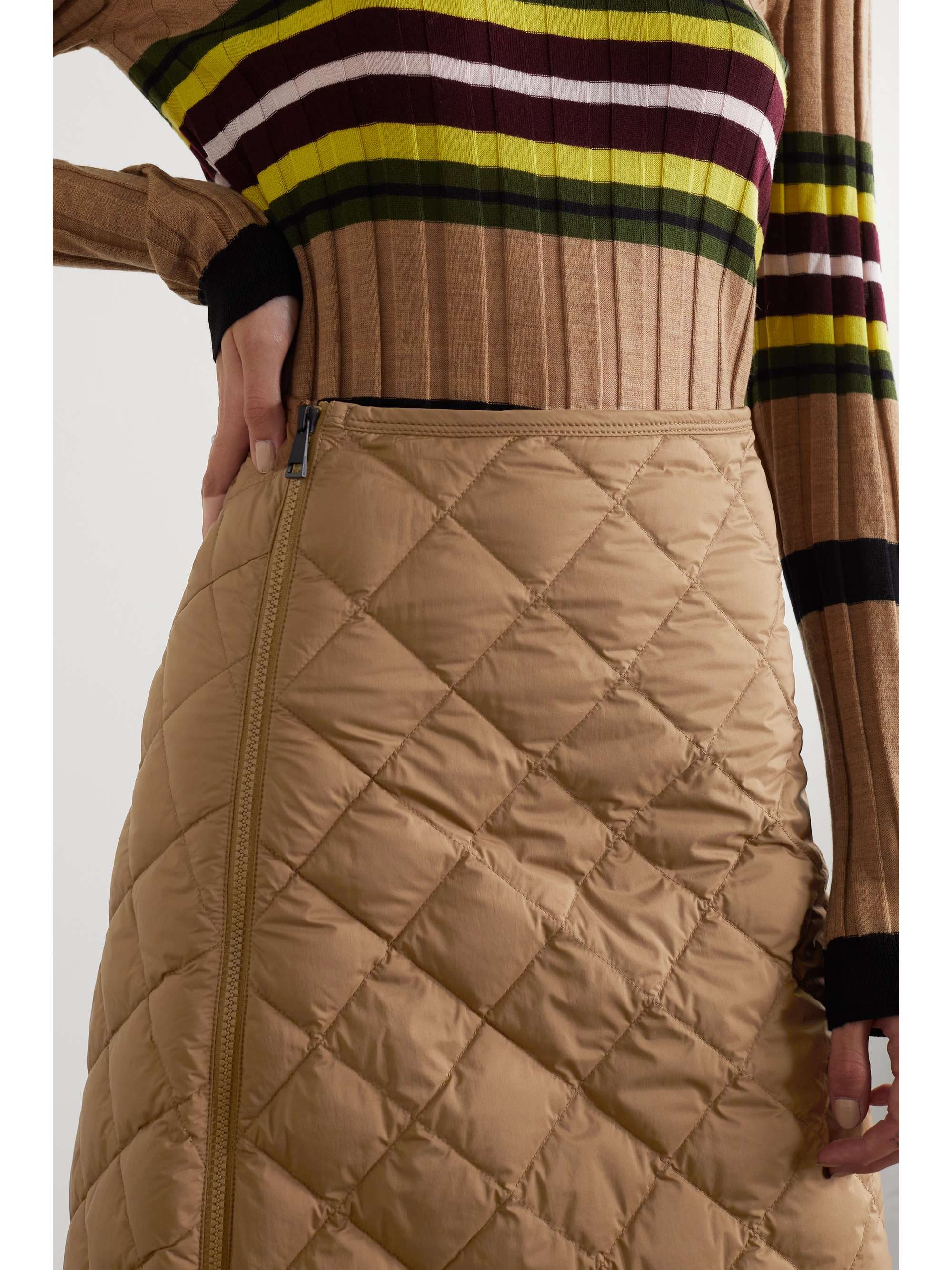 MONCLER Quilted shell down skirt