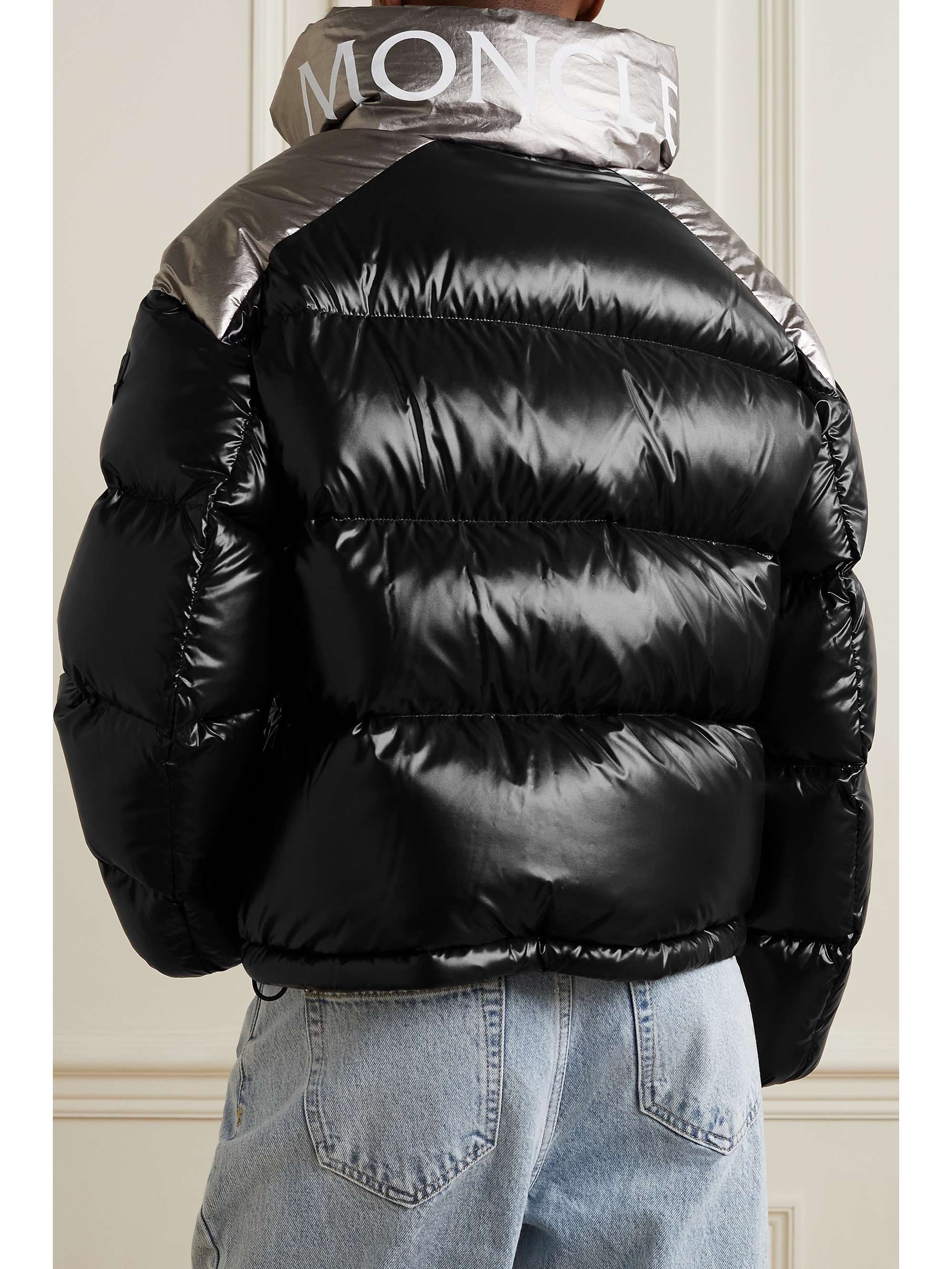 MONCLER Cuscute two-tone quilted shell down jacket