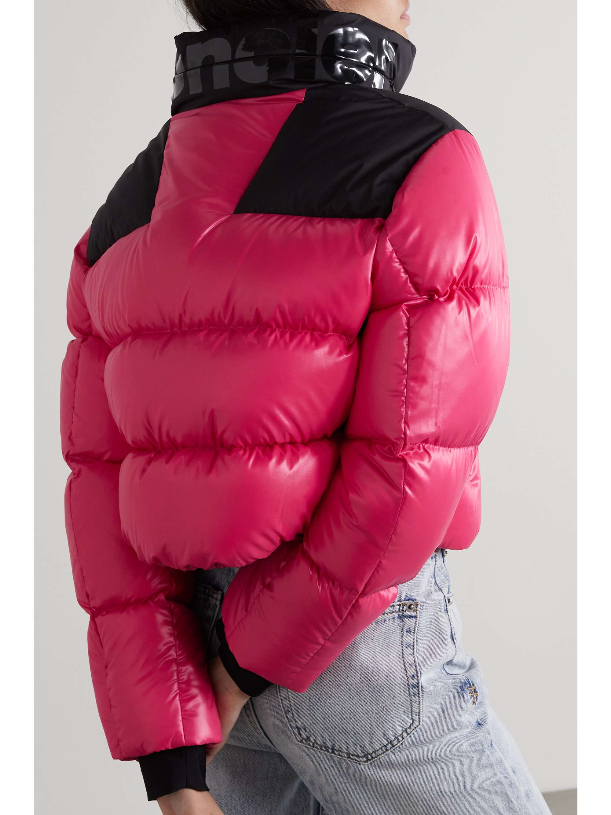 MONCLER Jasione two-tone quilted shell down jacket