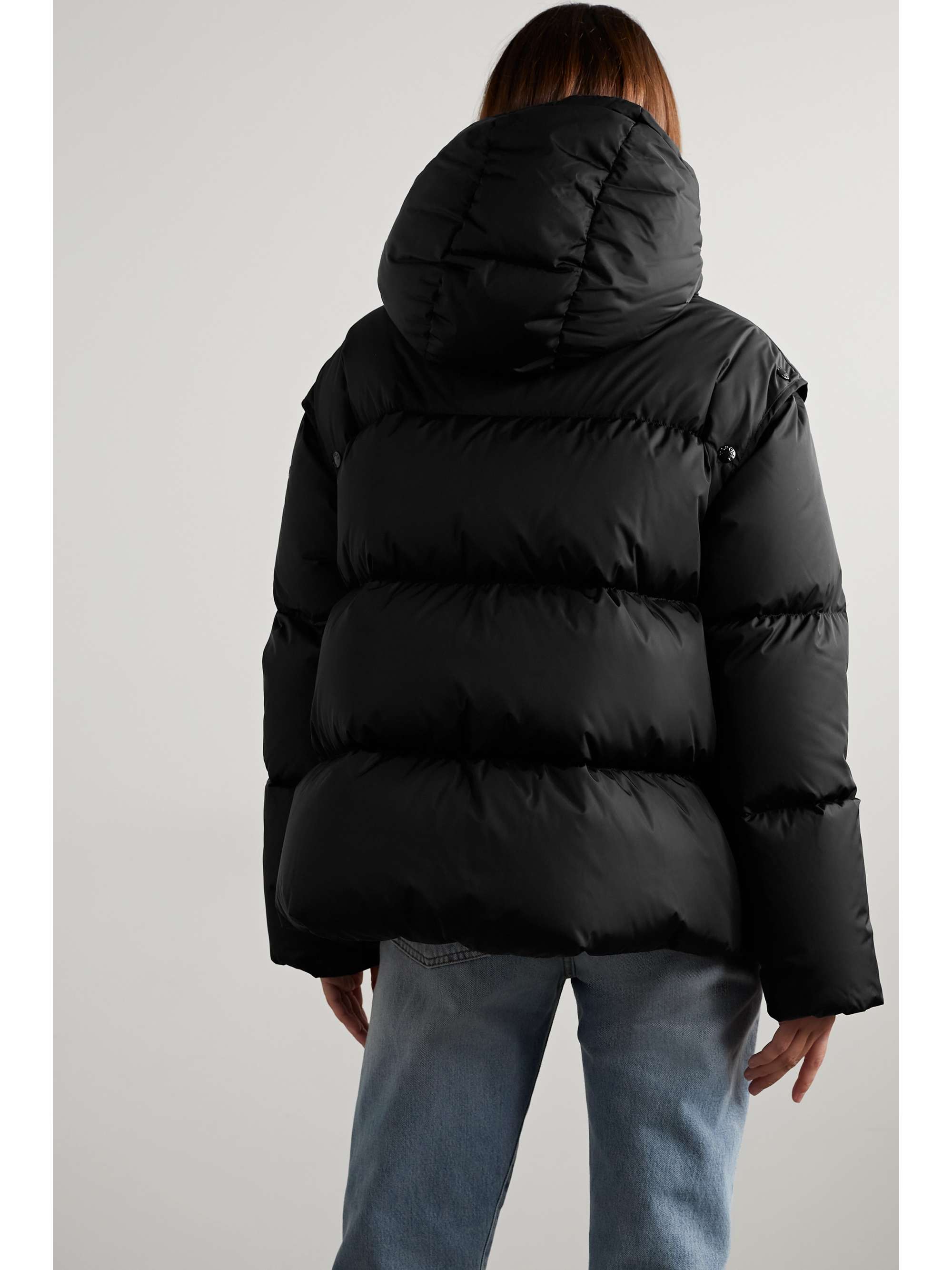 MONCLER Asaret convertible hooded quilted shell down jacket