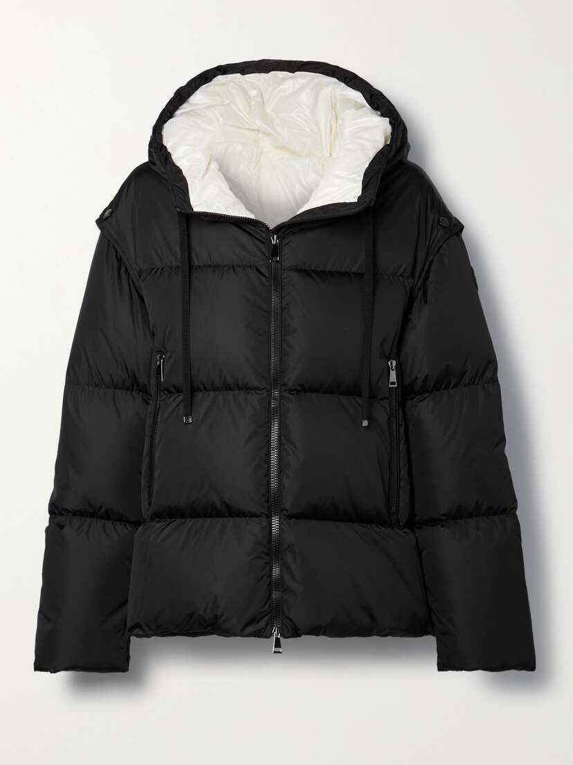 Moncler Asaret Convertible Hooded Quilted Shell Down Jacket