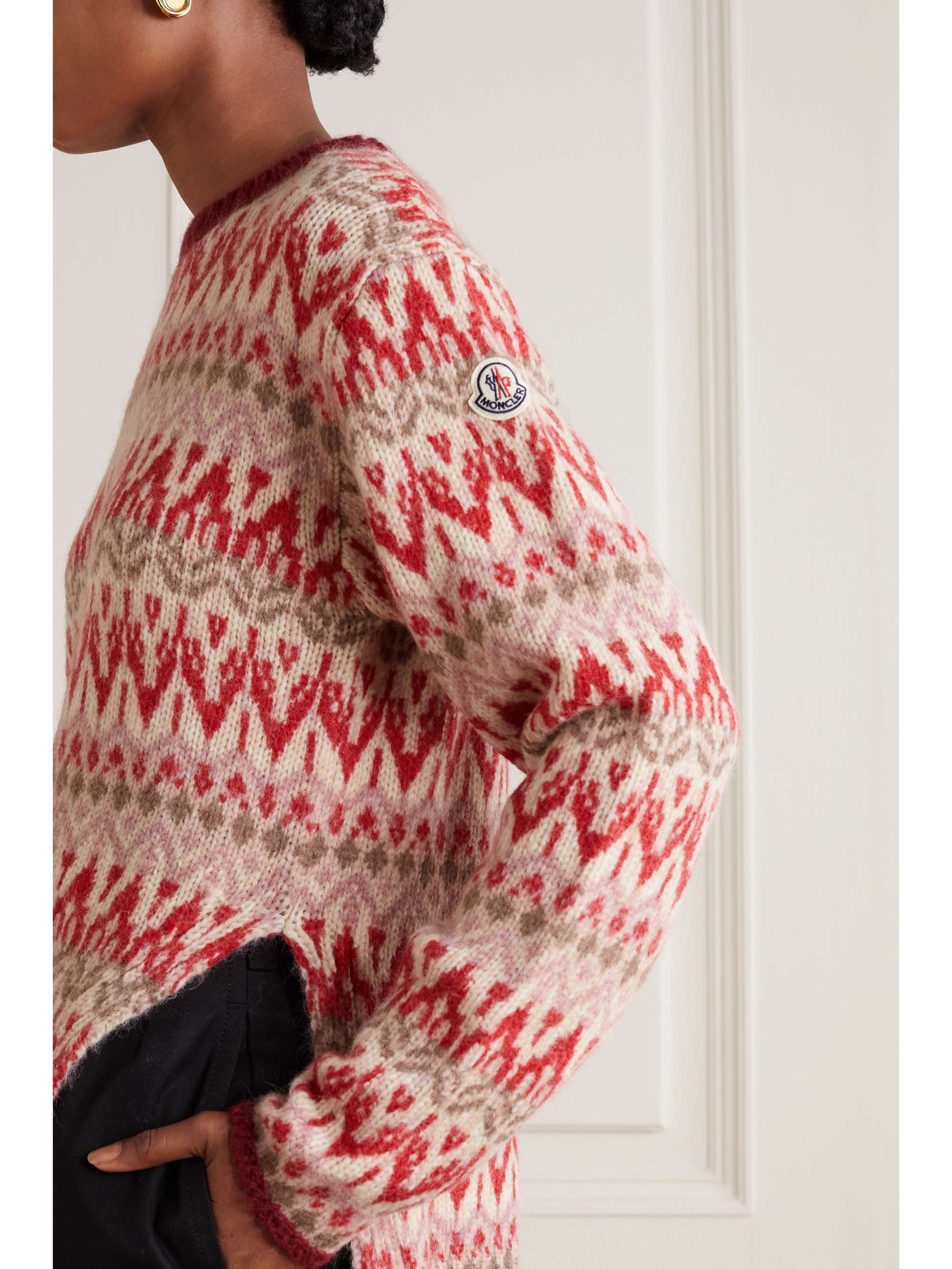 MONCLER Fair Isle knitted sweater