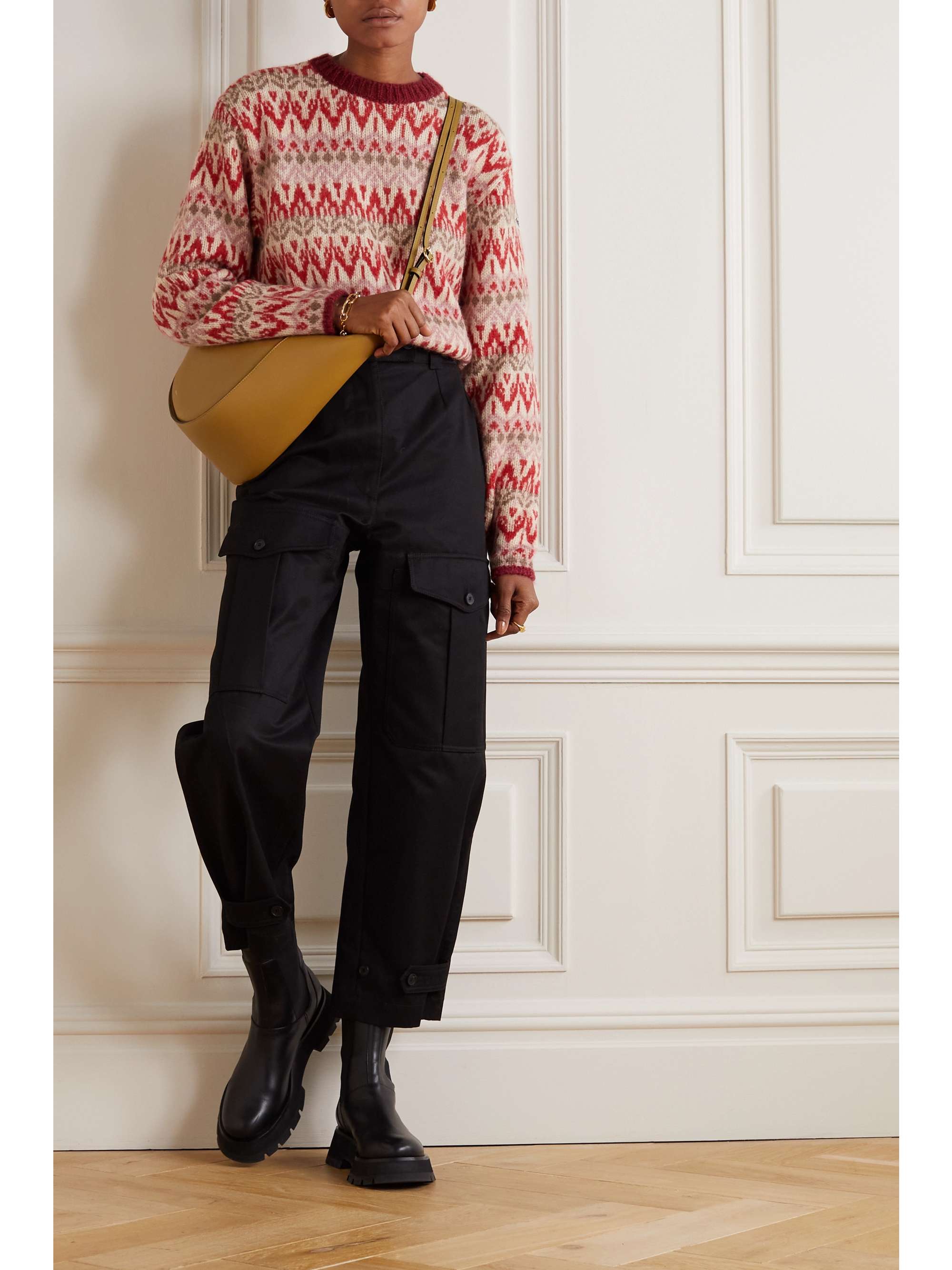 MONCLER Fair Isle knitted sweater