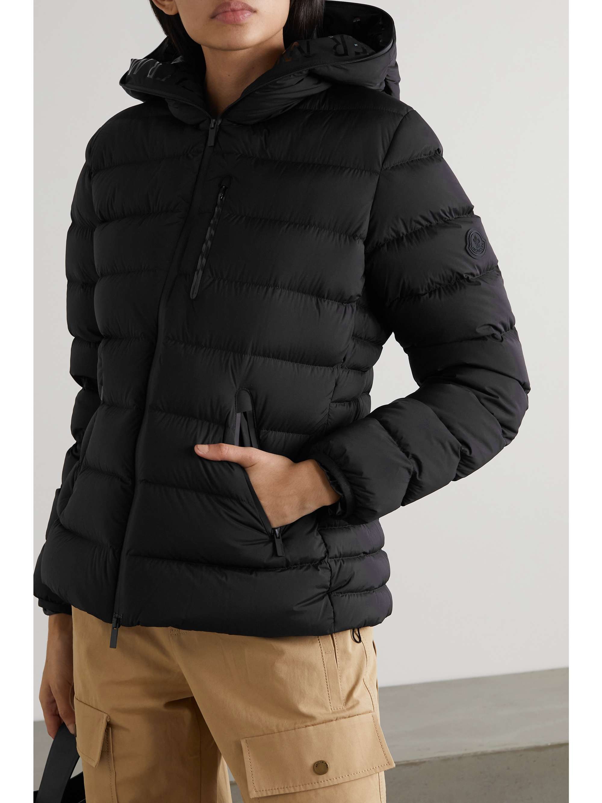 MONCLER Herbe hooded quilted shell down jacket NET A PORTER