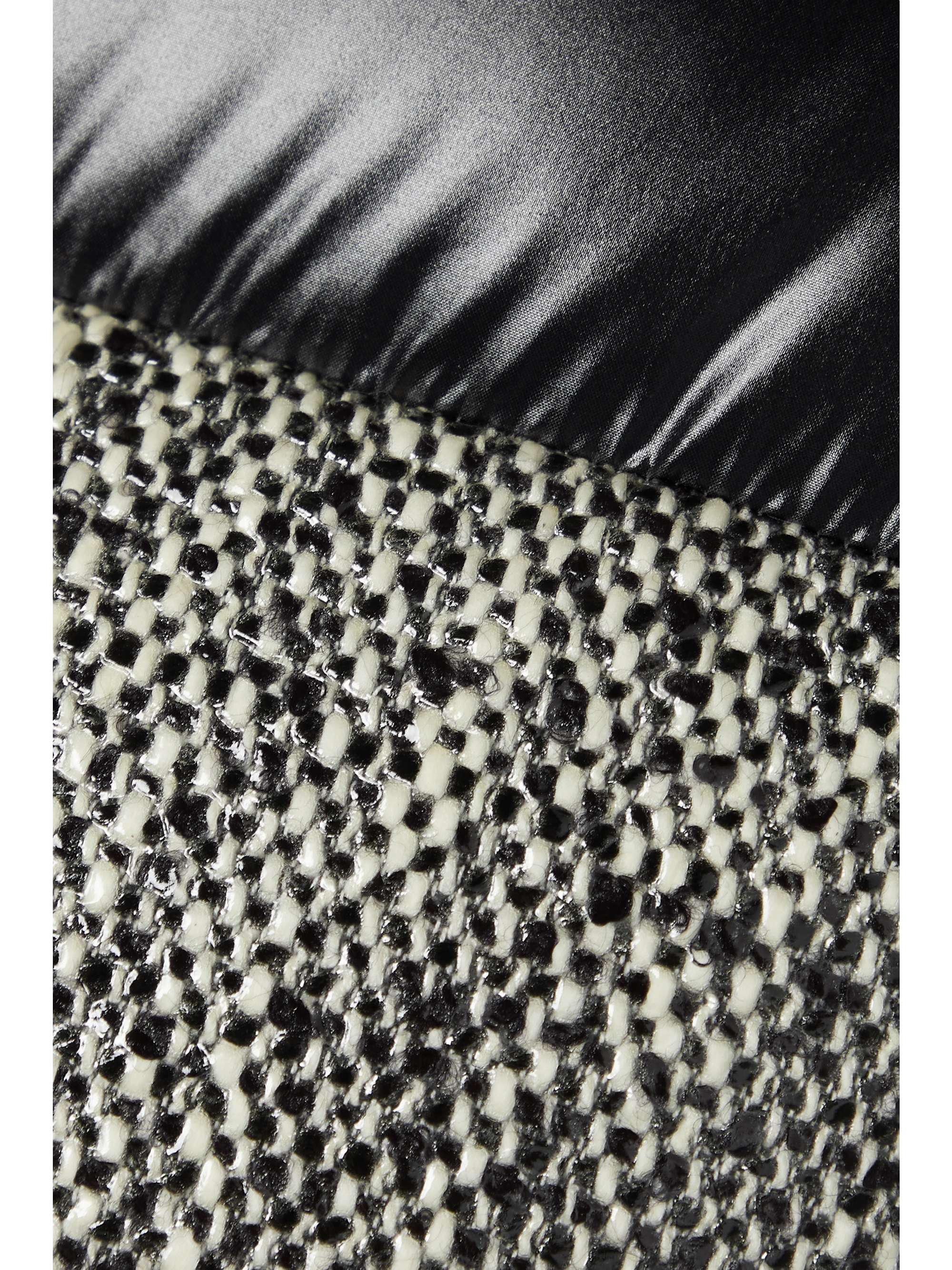 MONCLER Erine quilted coated-tweed and shell down jacket