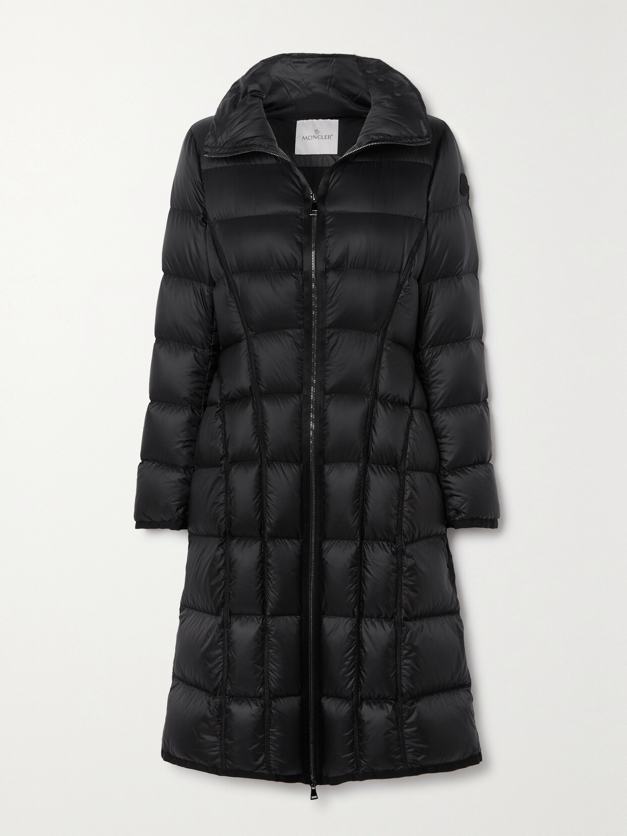 Moncler Bellevalia Quilted Shell Down Coat In Black