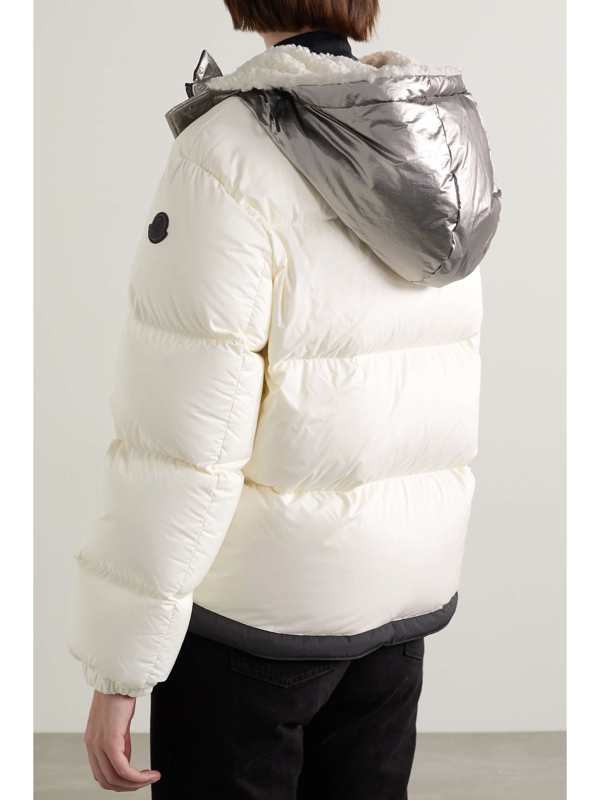MONCLER Bufonie hooded quilted shell down jacket