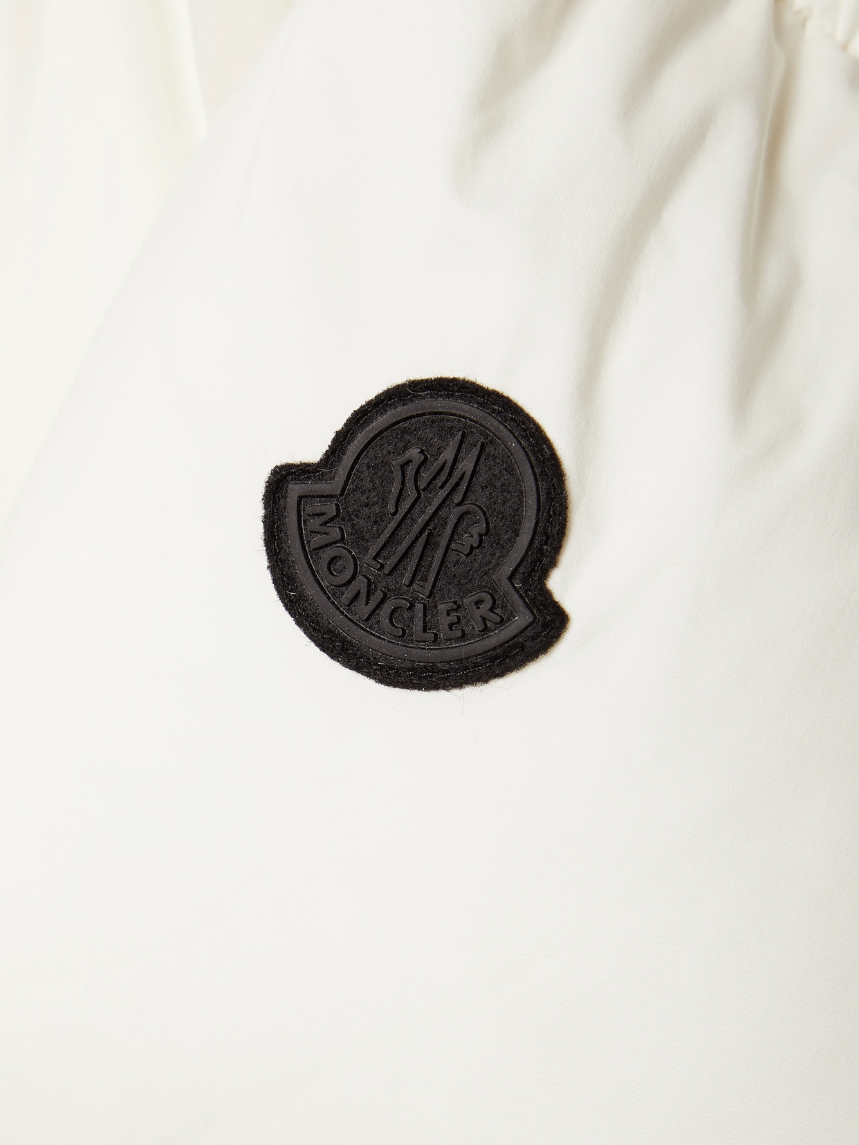 Moncler Bufonie Hooded Quilted Shell Down Jacket In Ivory