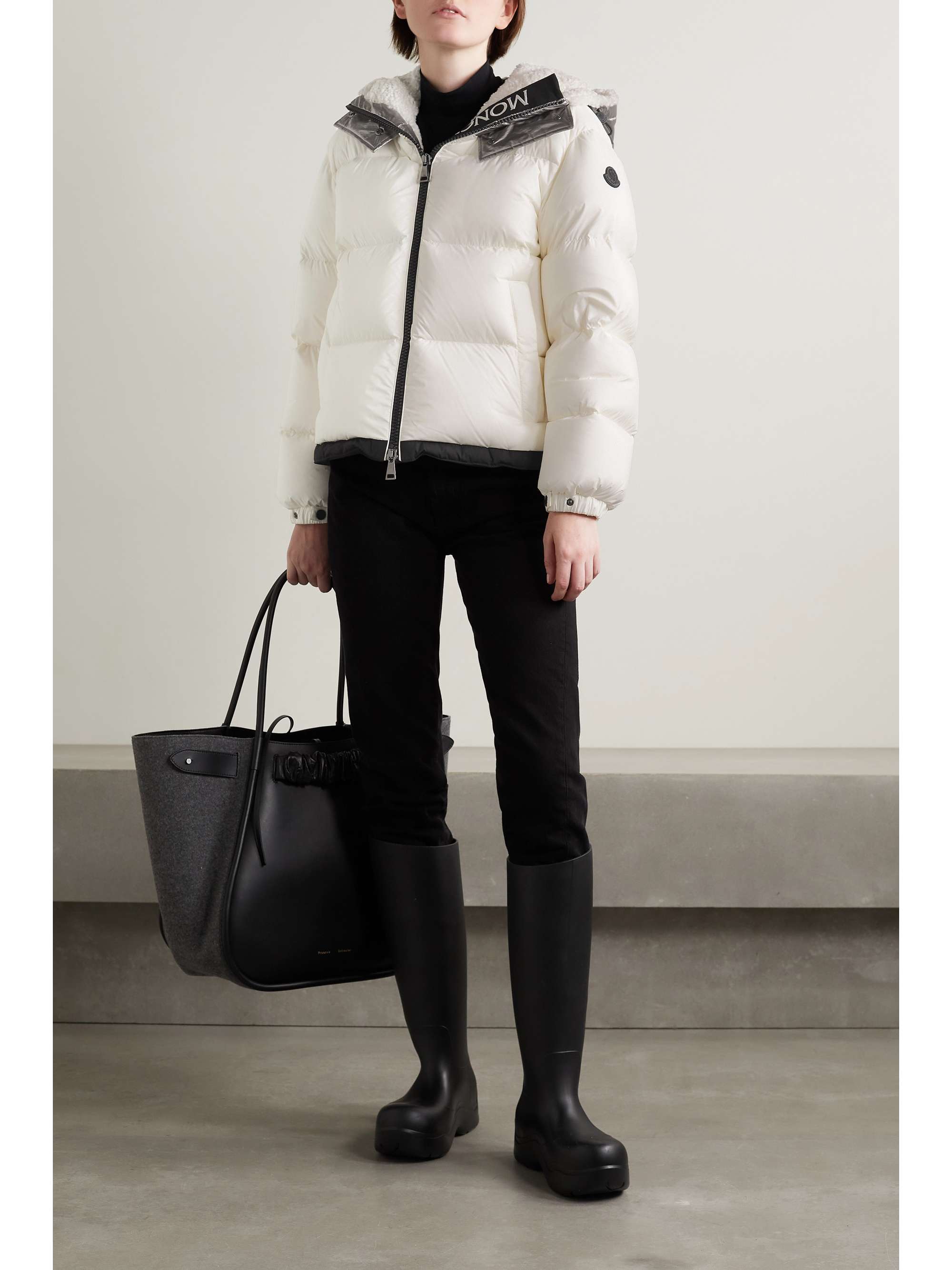 MONCLER Bufonie hooded quilted shell down jacket