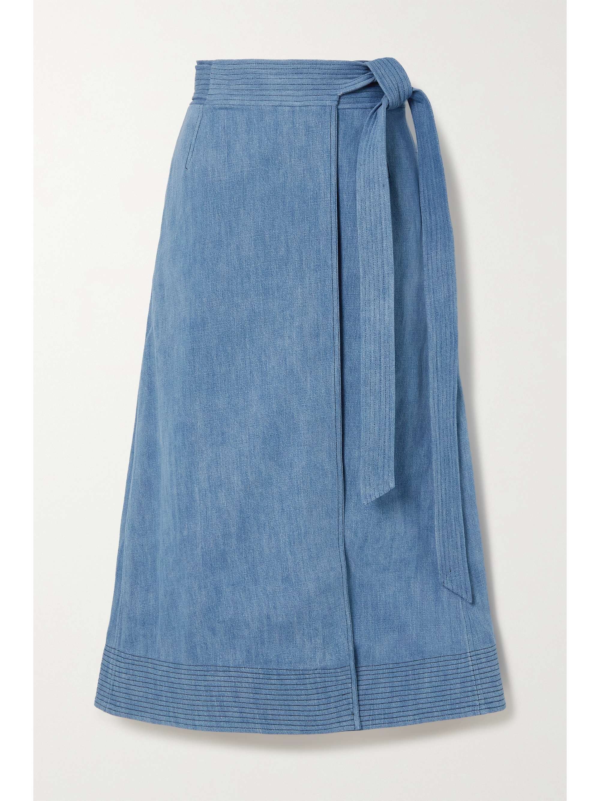 very denim wrap skirt