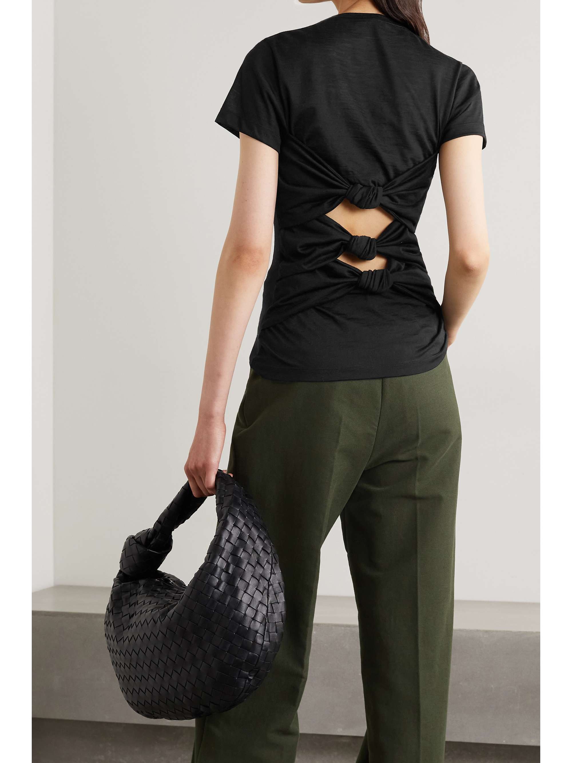 GABRIELA HEARST Marc cutout cashmere T-shirt