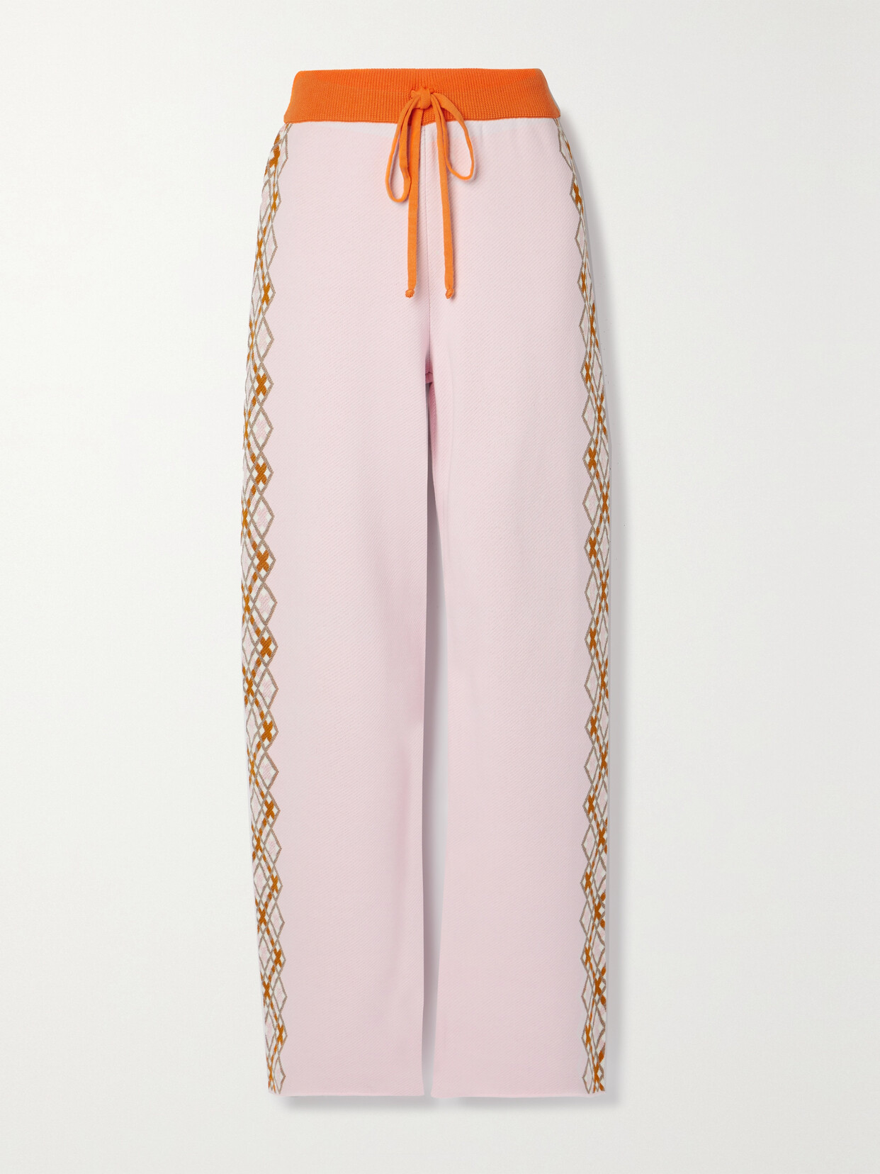 Marni Jacquard-knit Track Pants - Pink