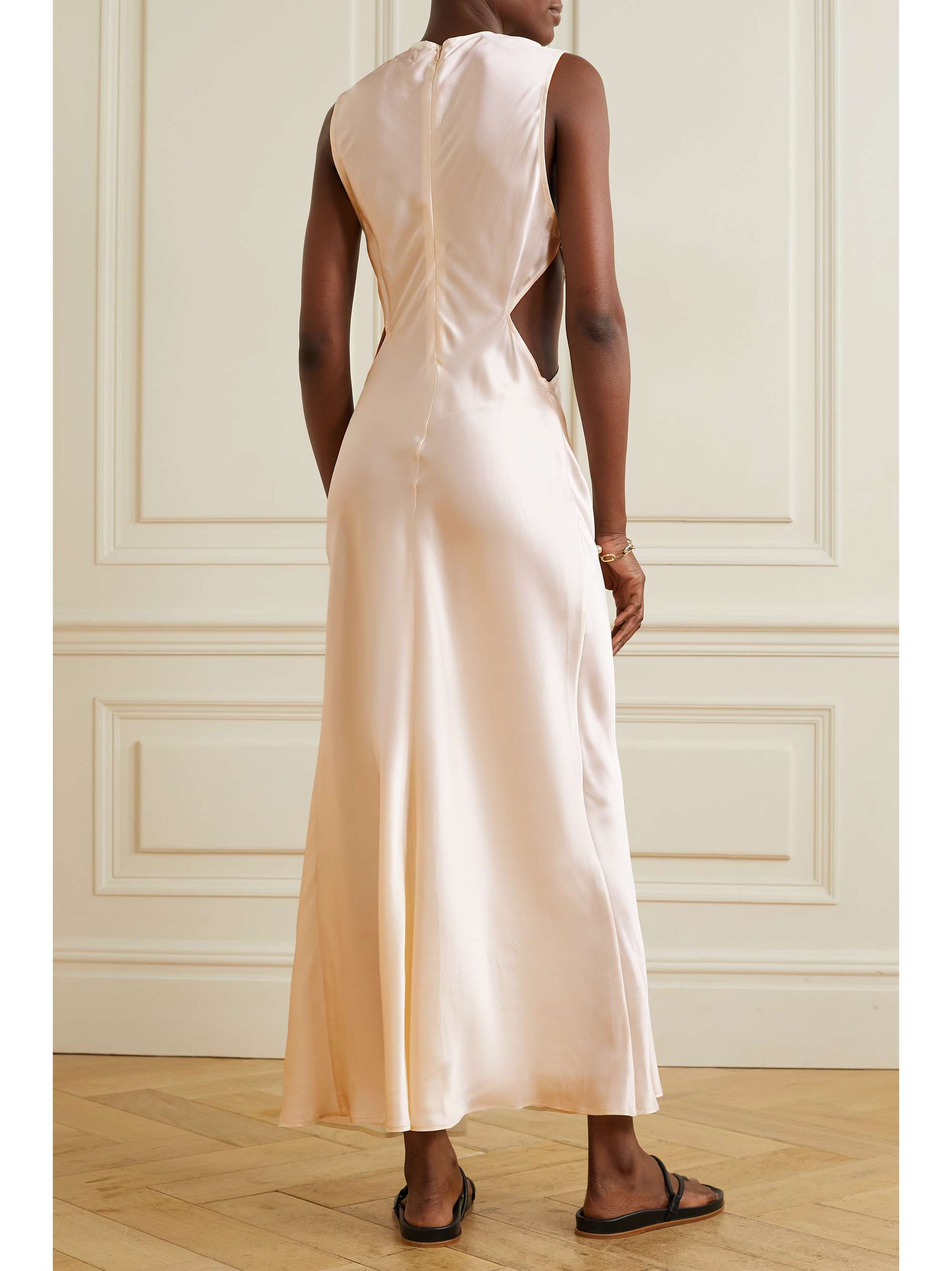 silk maxi gown