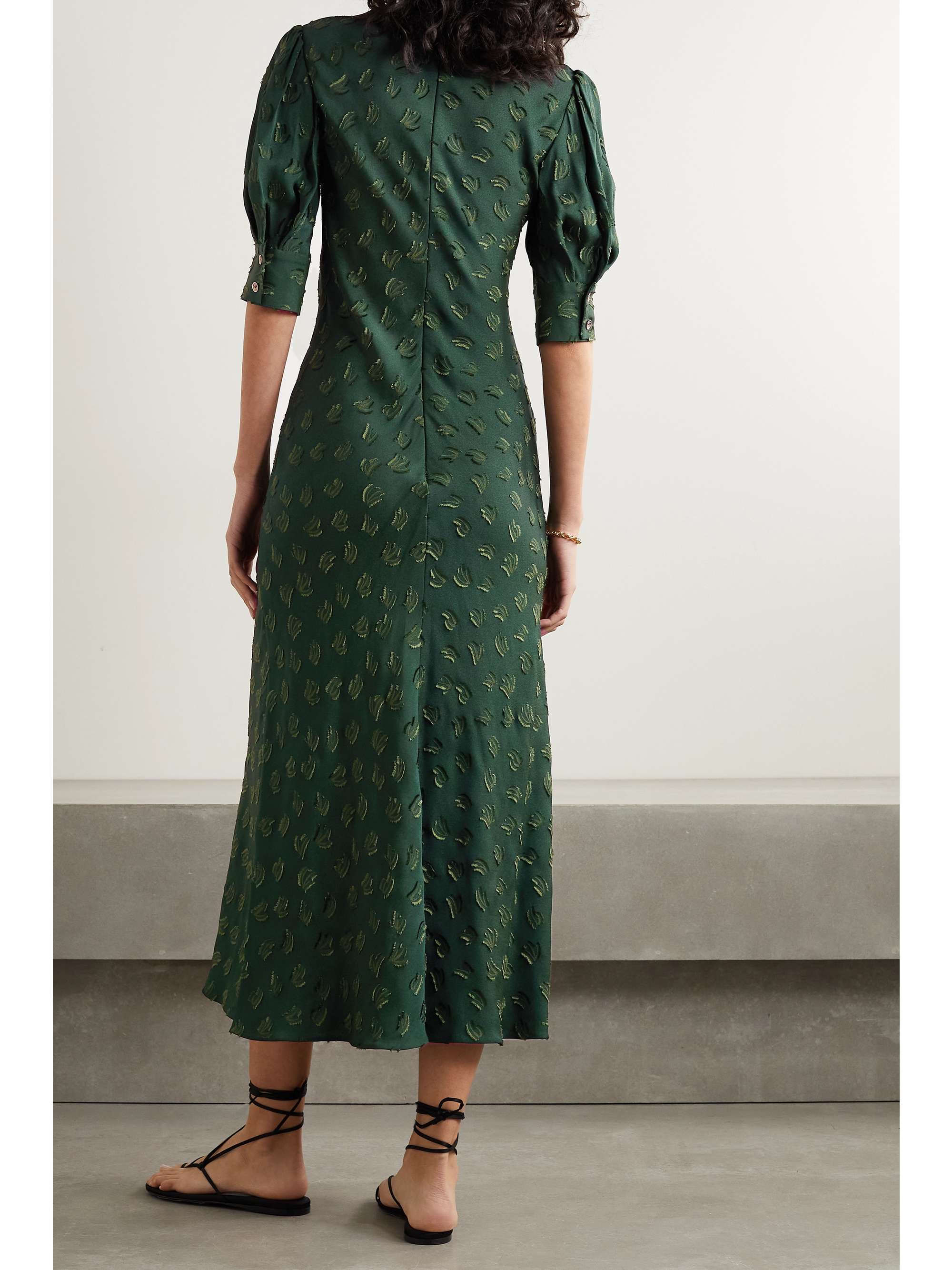 jason wu green silk dress