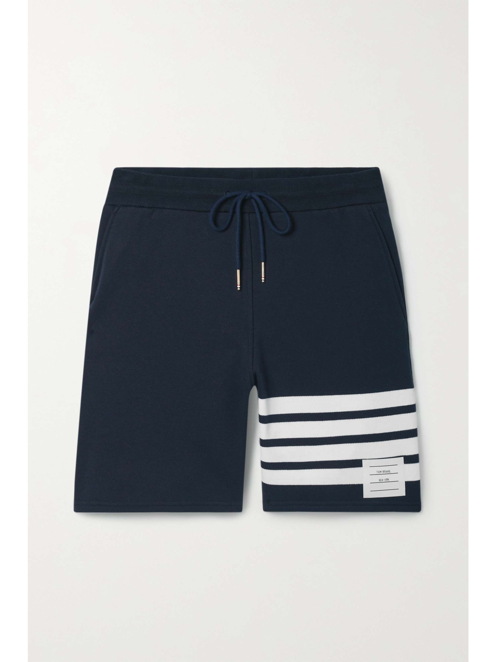 Striped cotton jersey shorts