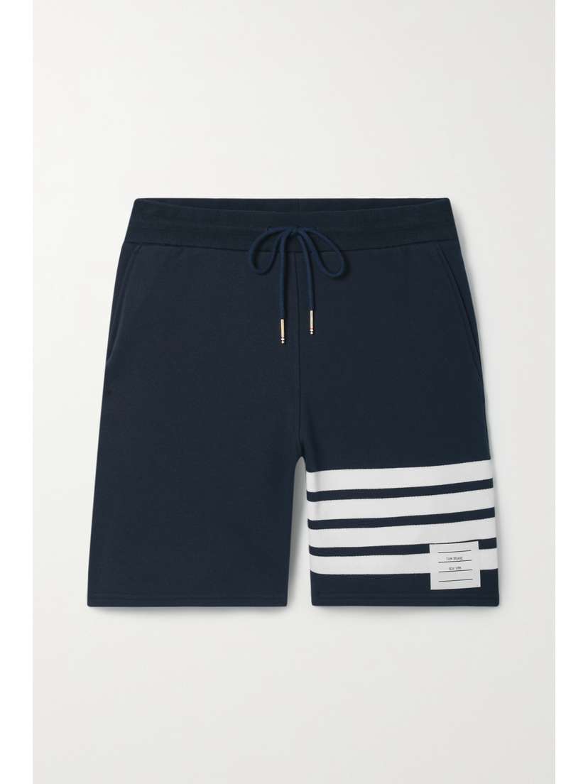 Thom Browne Striped Cotton-jersey Shorts