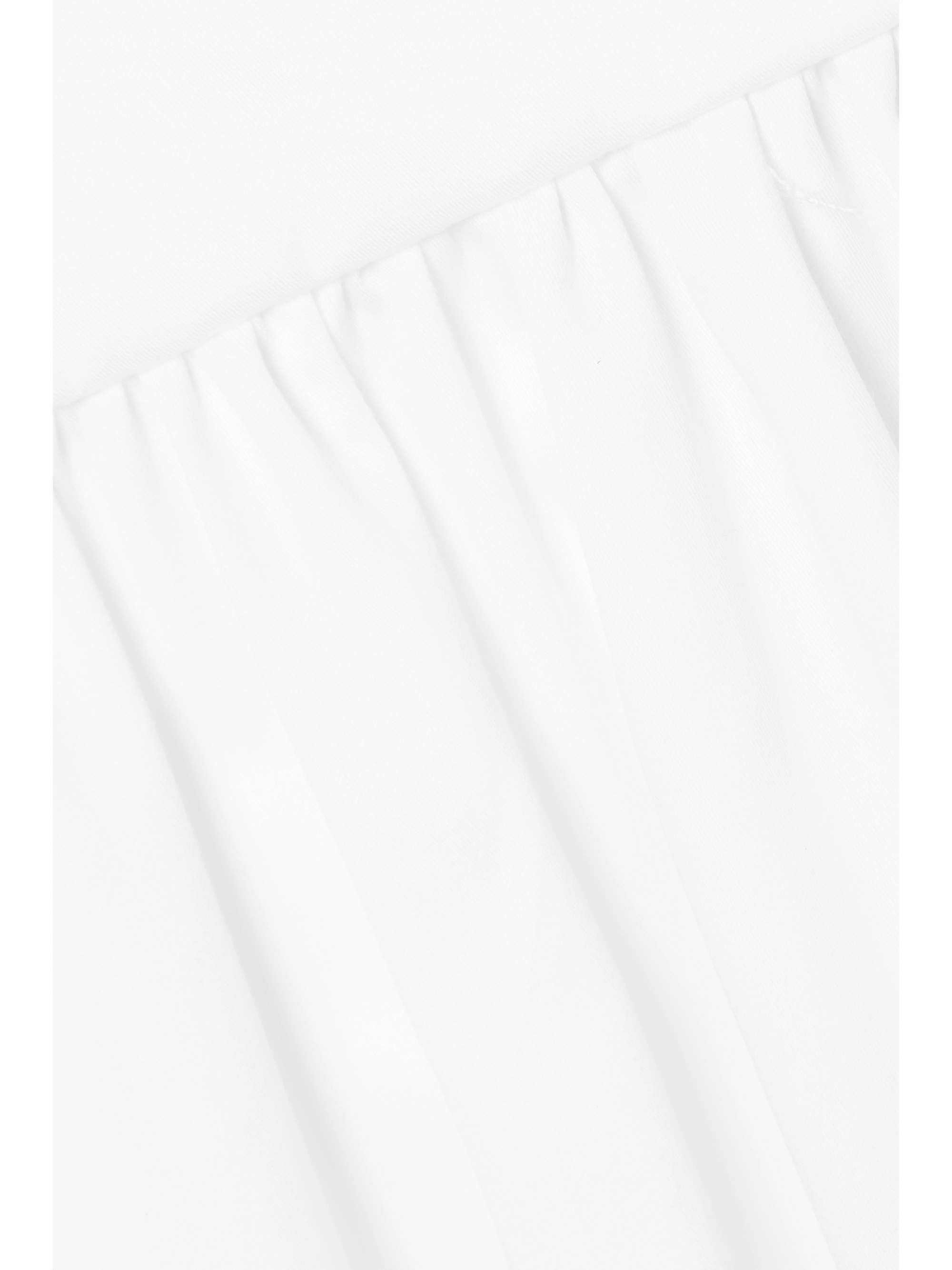 ADAM LIPPES Bow-embellished gathered cotton-poplin top