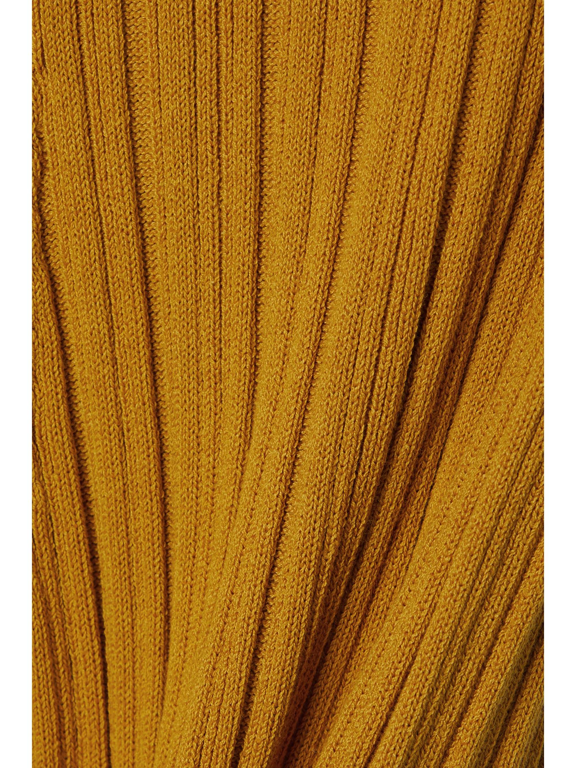 ADAM LIPPES Ribbed cotton-blend flared pants