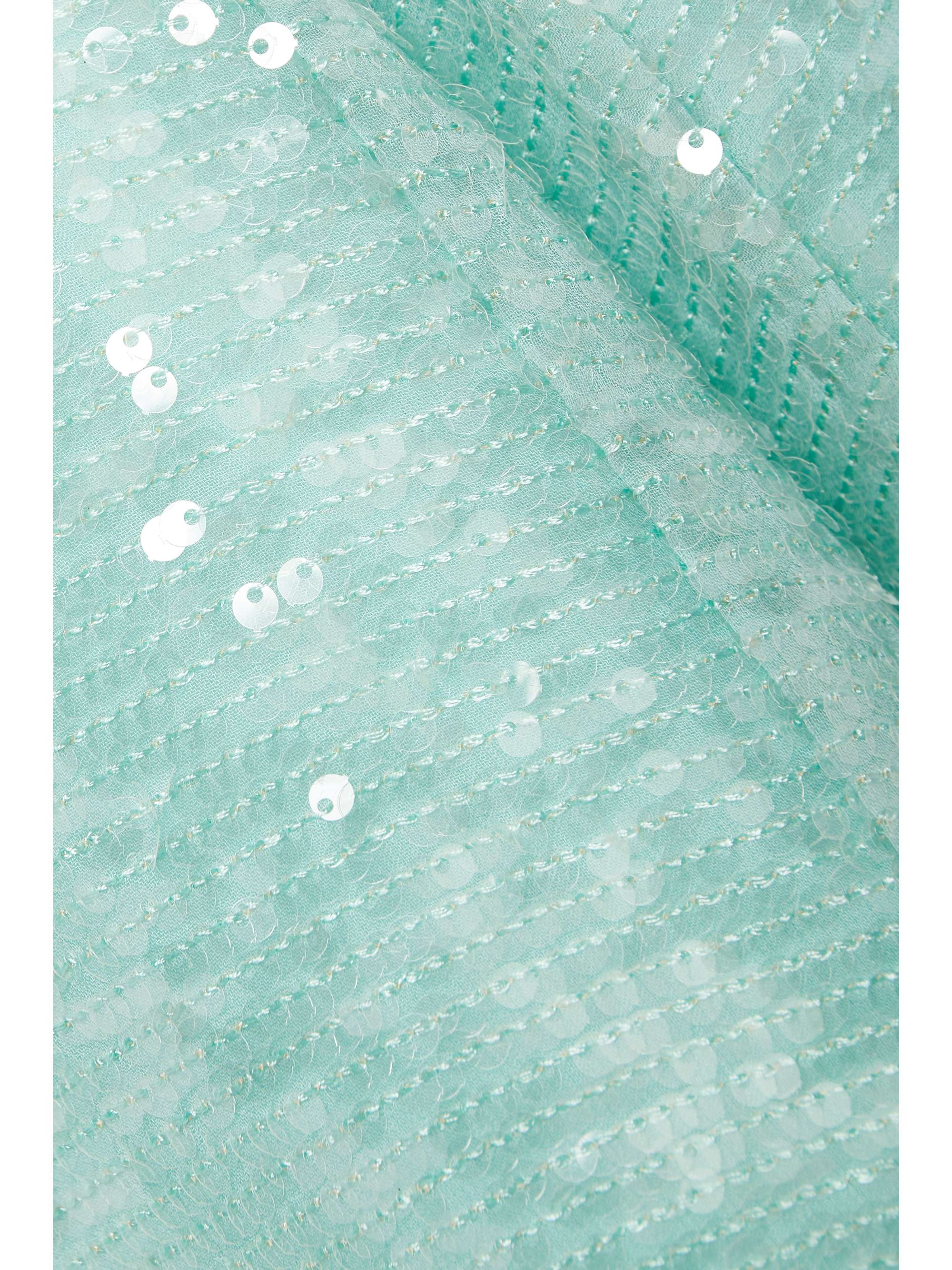 LAPOINTE Sequined organza straight-leg pants