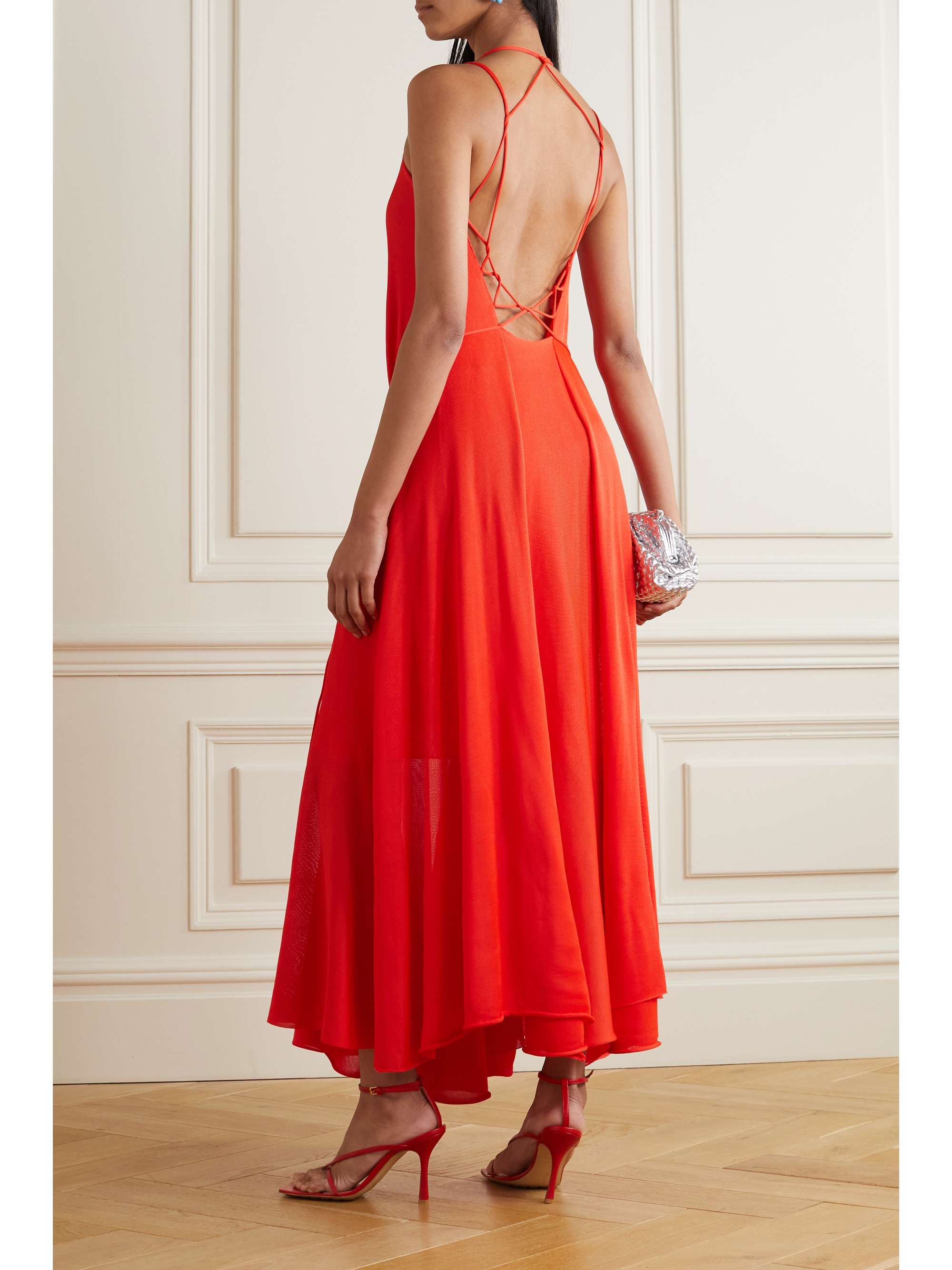 VICTORIA BECKHAM Open-back knitted maxi dress