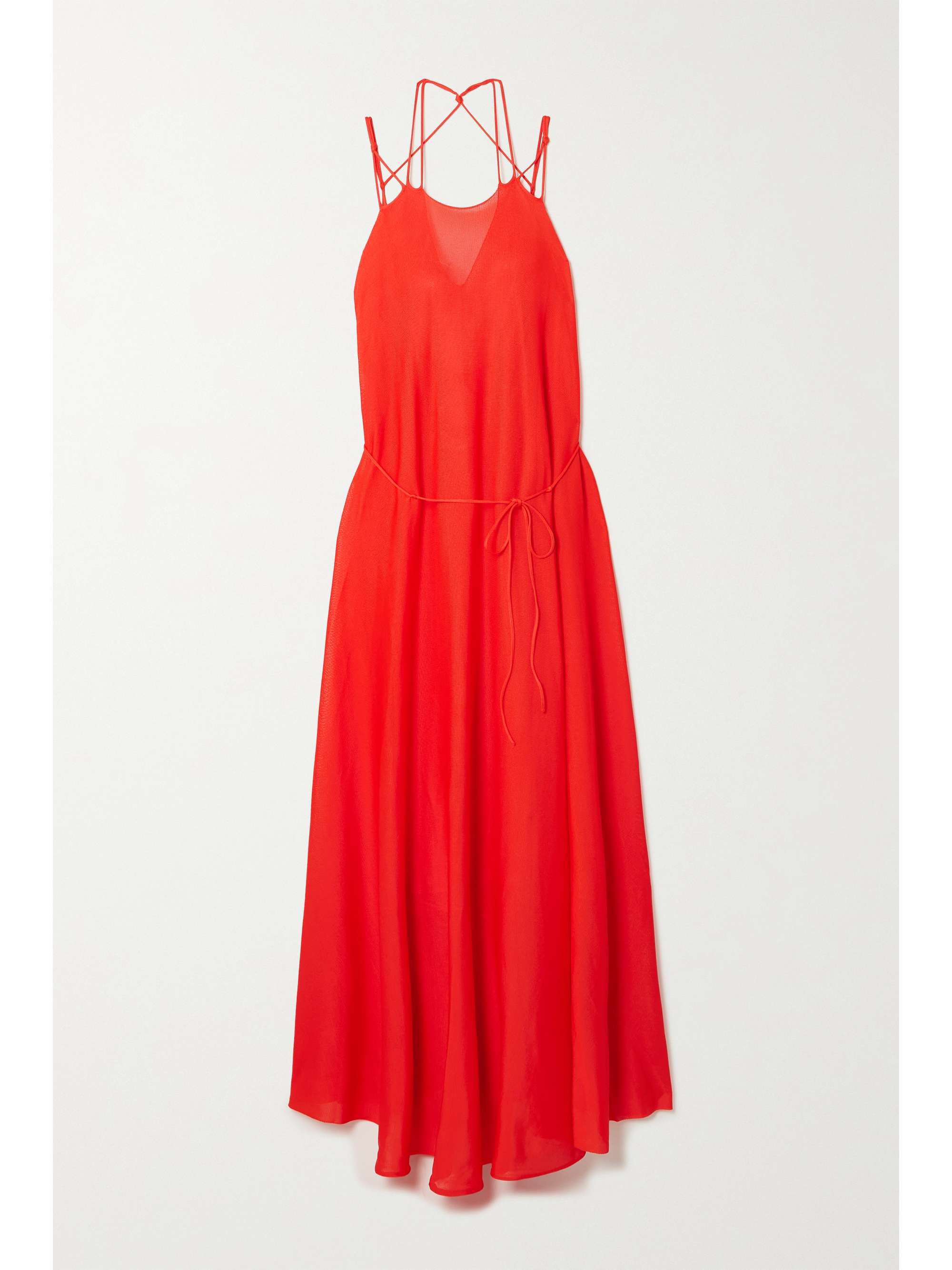 VICTORIA BECKHAM Open-back knitted maxi dress | NET-A-PORTER