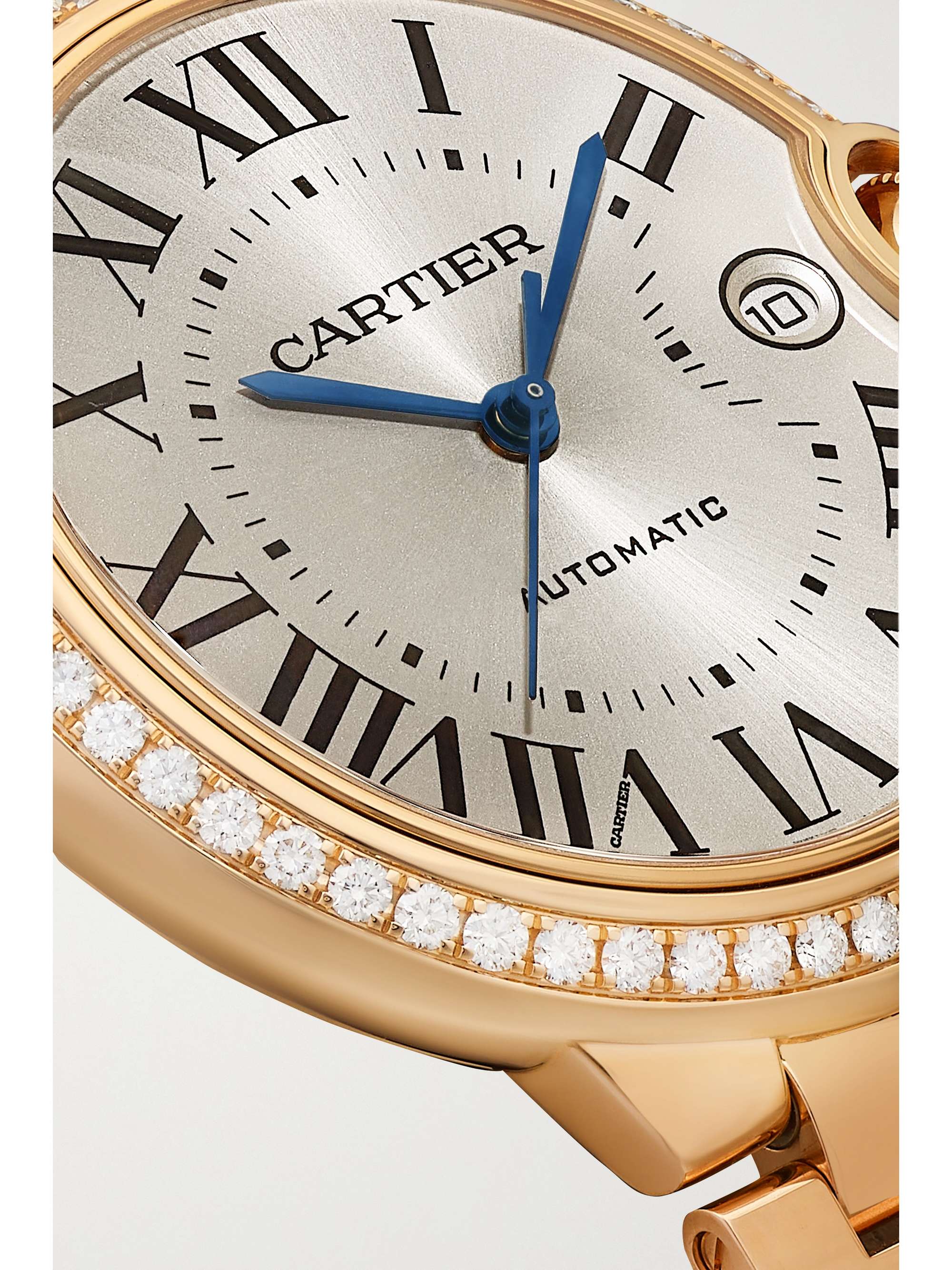 CARTIER Ballon Bleu de Cartier Automatic 40mm 18-karat pink gold and diamond watch