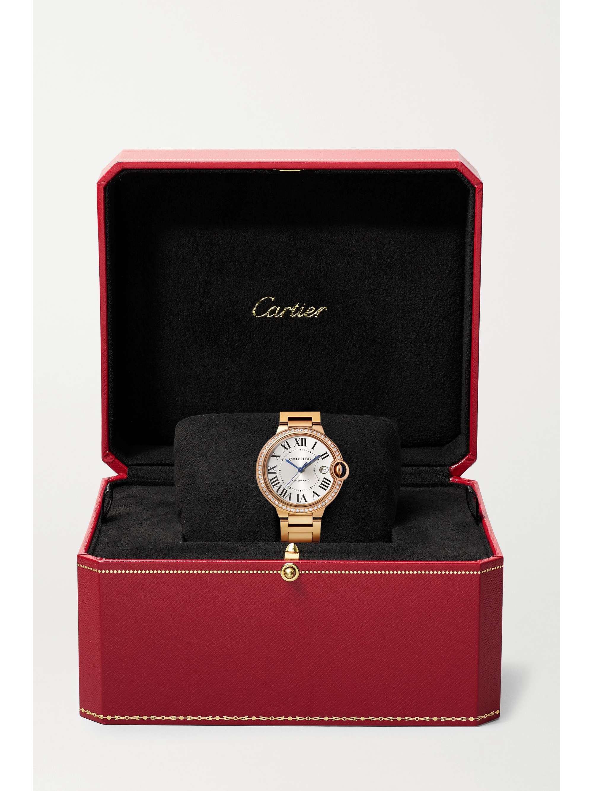CARTIER Ballon Bleu de Cartier Automatic 40mm 18-karat pink gold and diamond watch