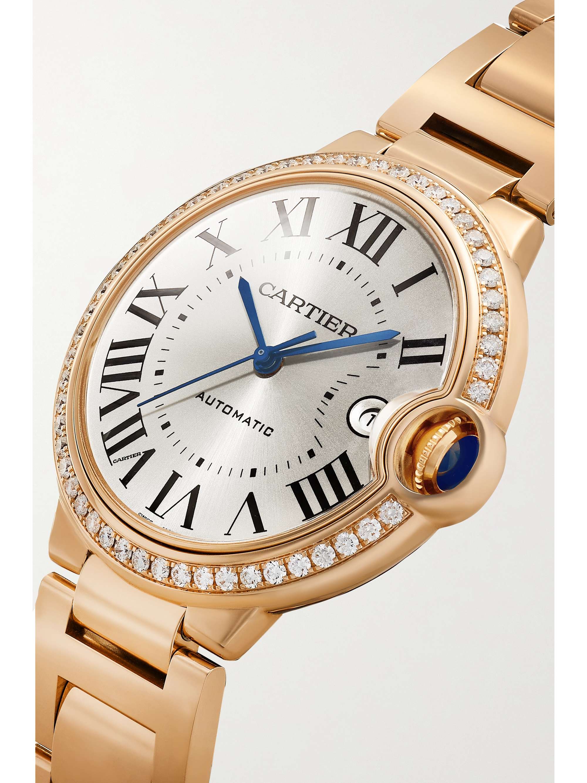 CARTIER Ballon Bleu de Cartier Automatic 40mm 18-karat pink gold and diamond watch
