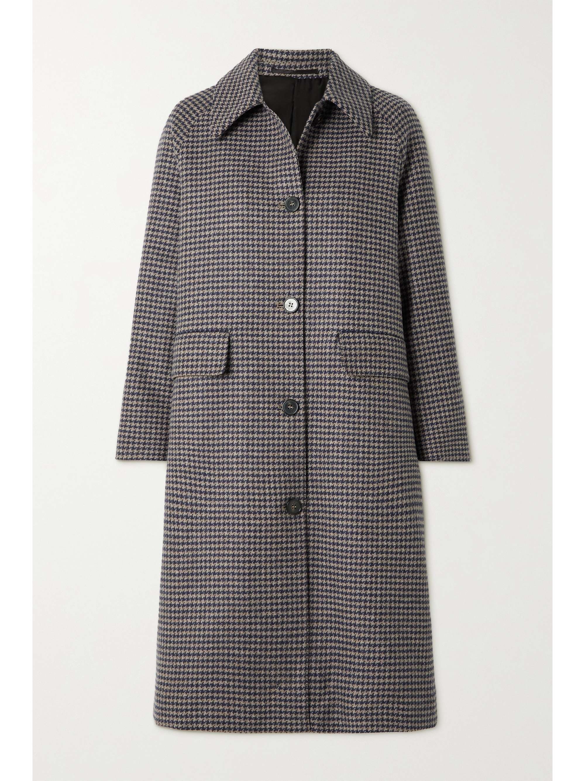houndstooth wool coat