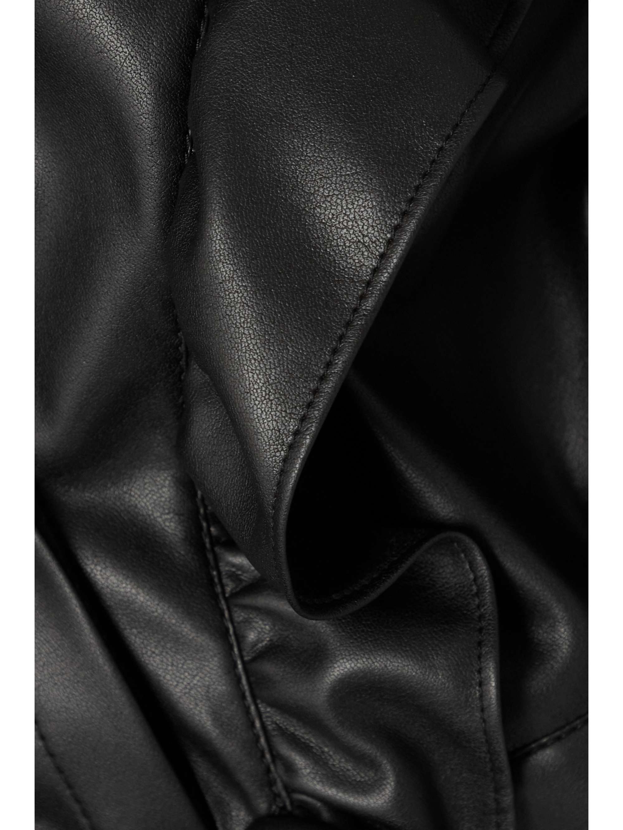 PHILOSOPHY DI LORENZO SERAFINI Ruffled faux leather mini dress