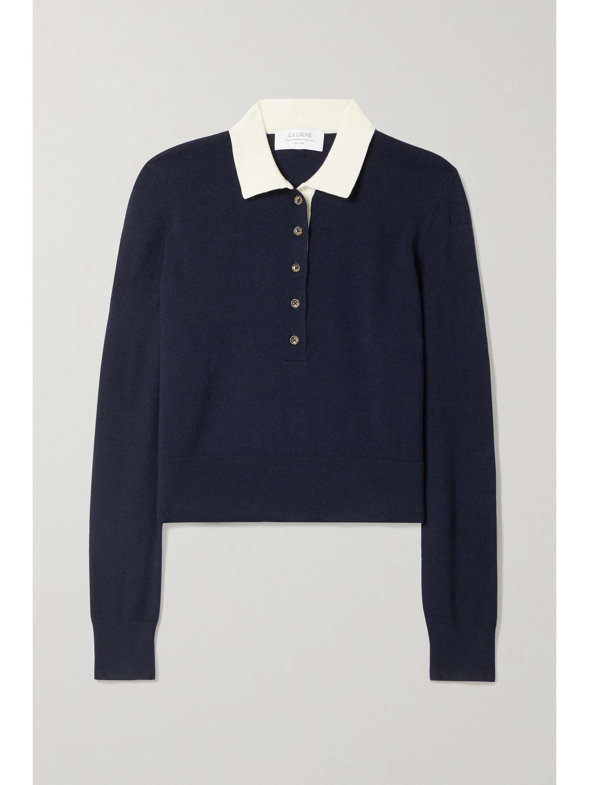 merino polo sweater