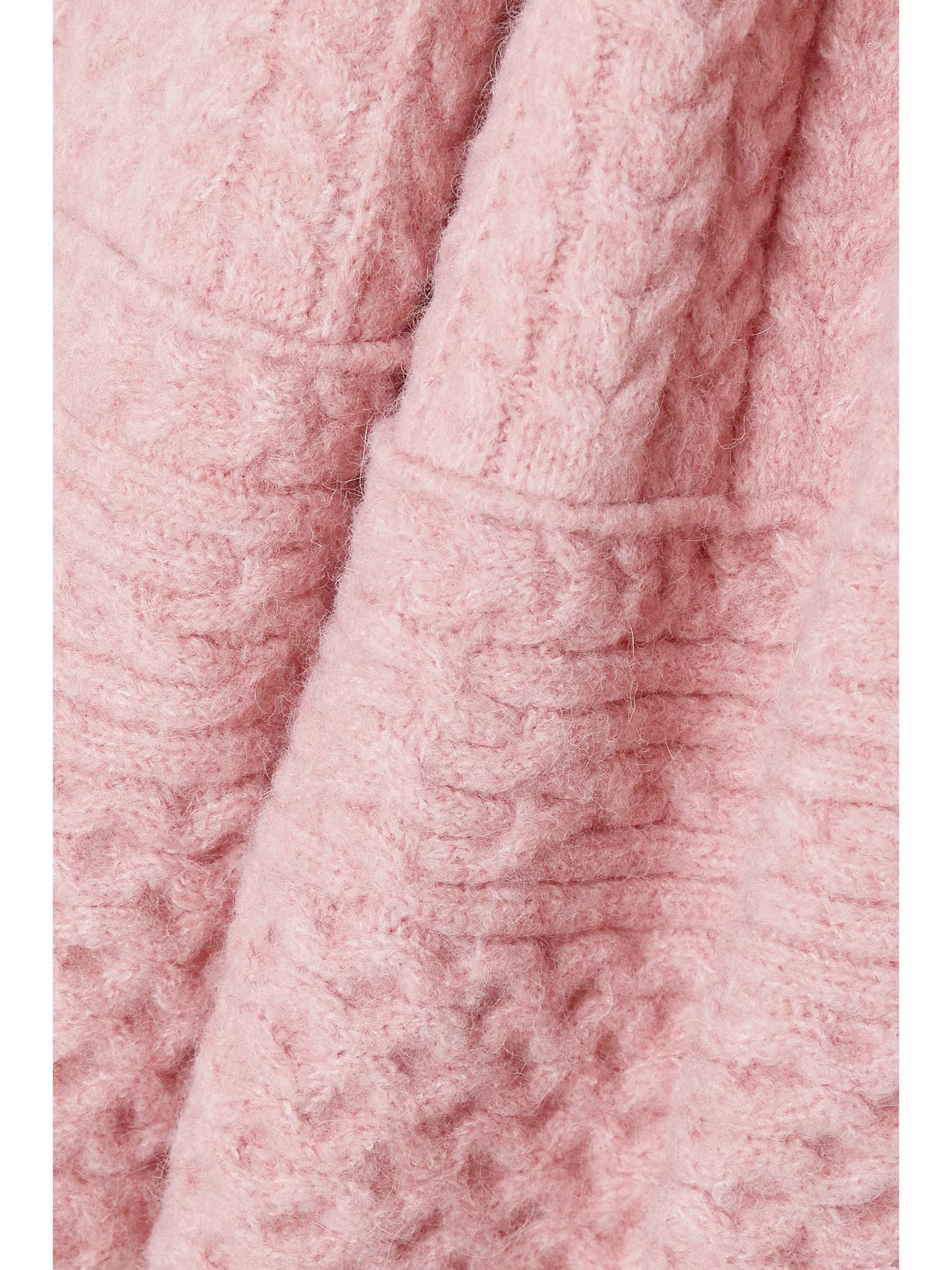NANUSHKA Fina cable-knit wide-leg pants